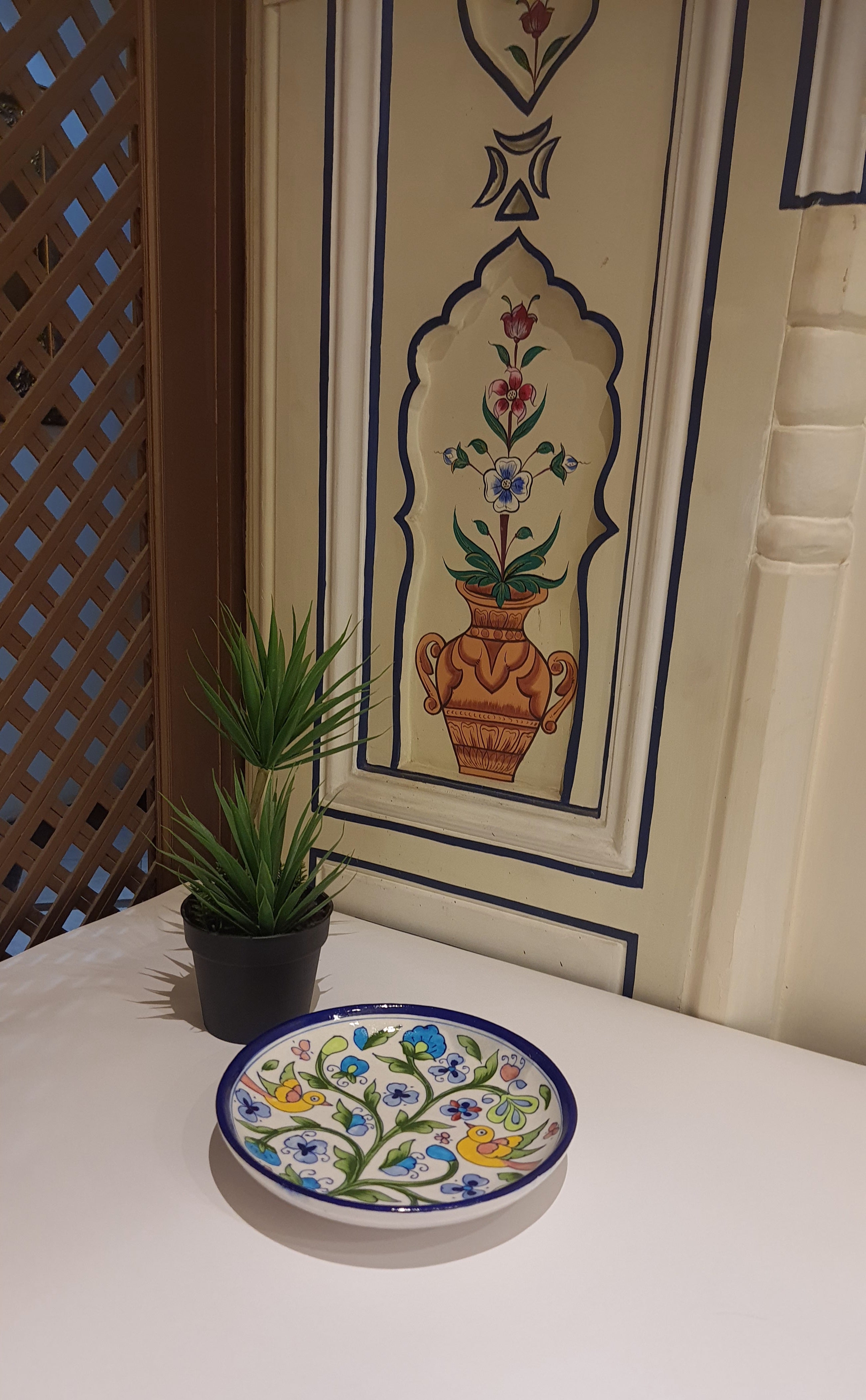 Plate Bird Ceramic
