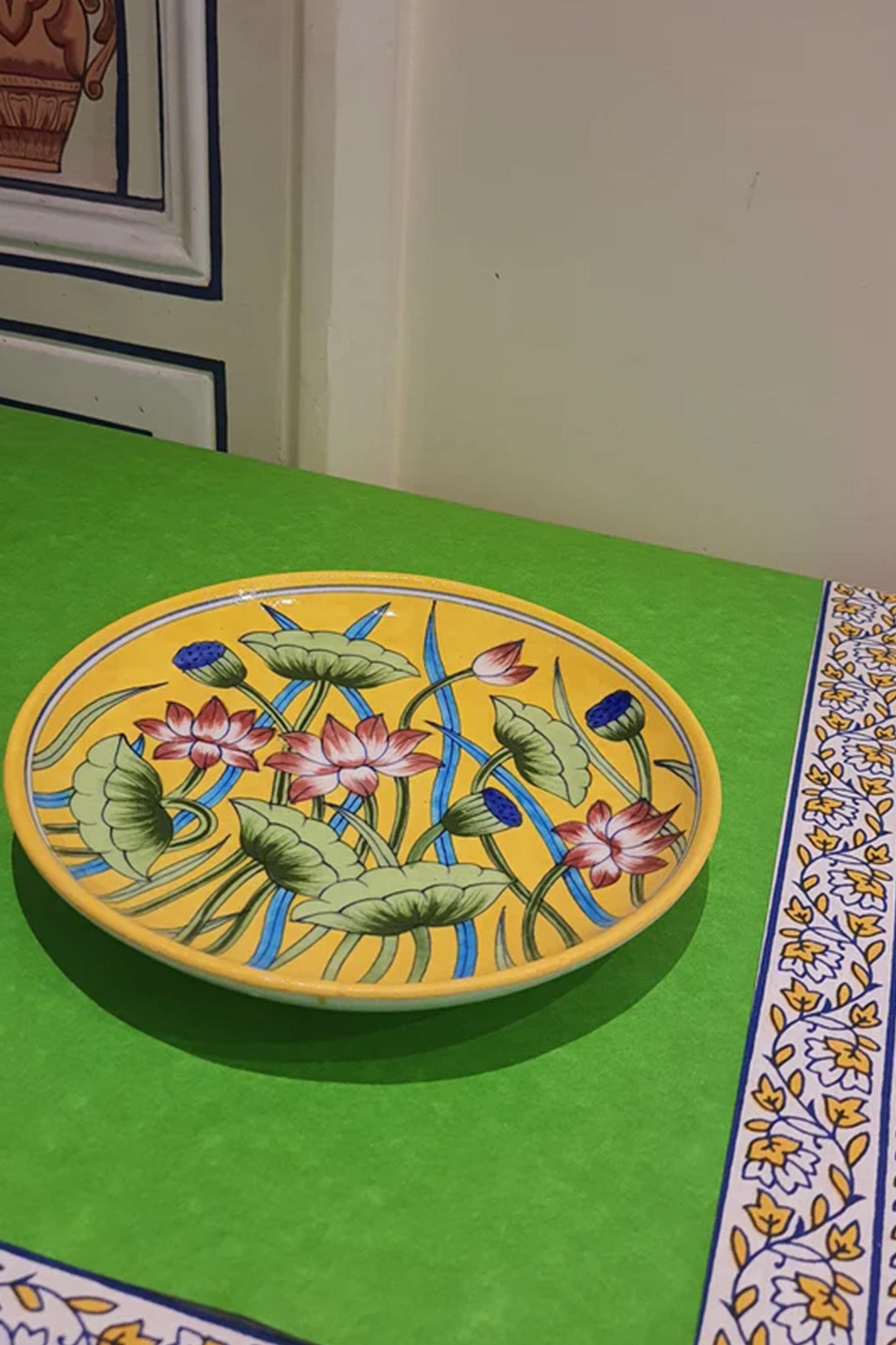 Plate Yellow Lotus