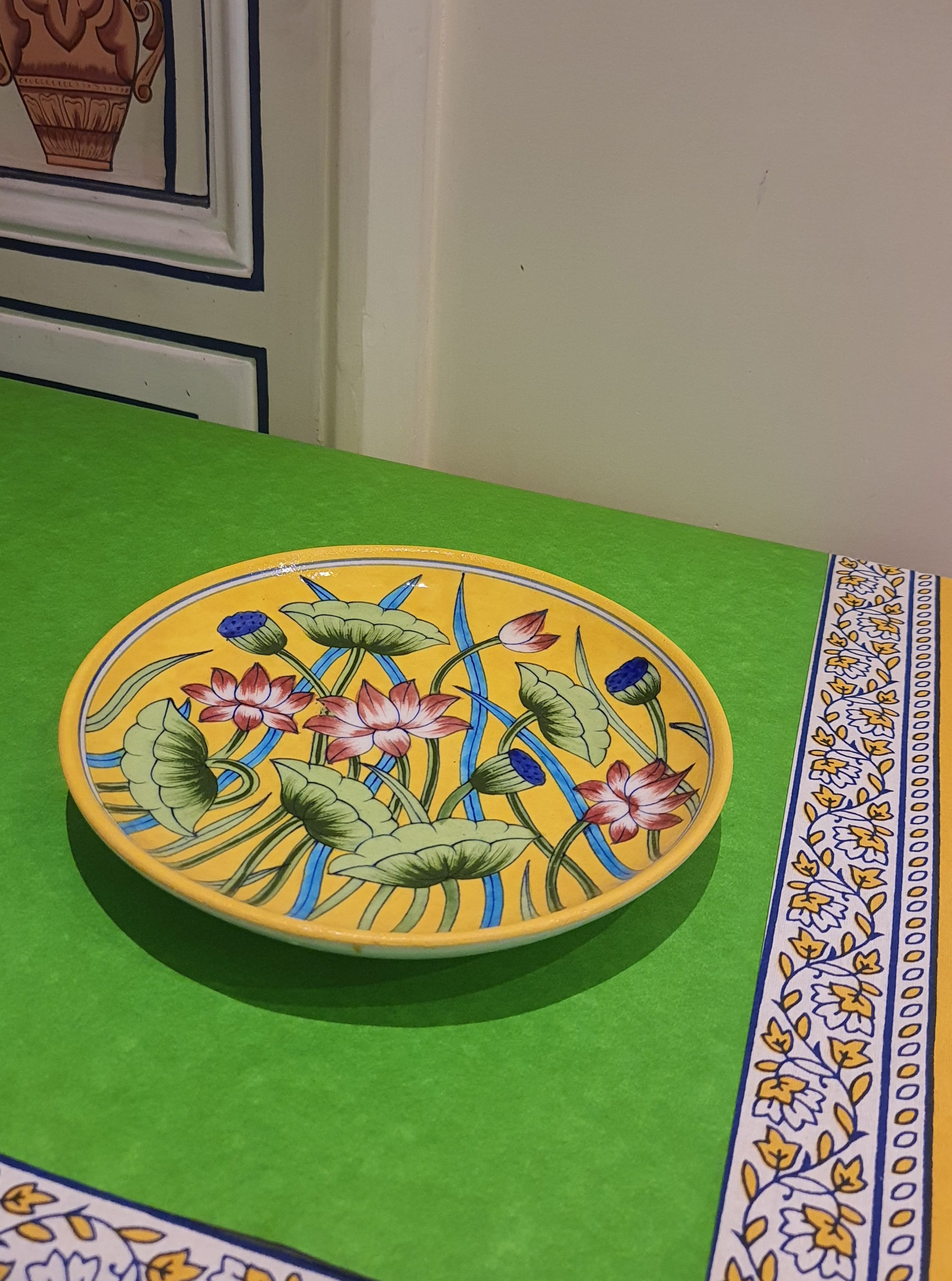 Plate Yellow Lotus