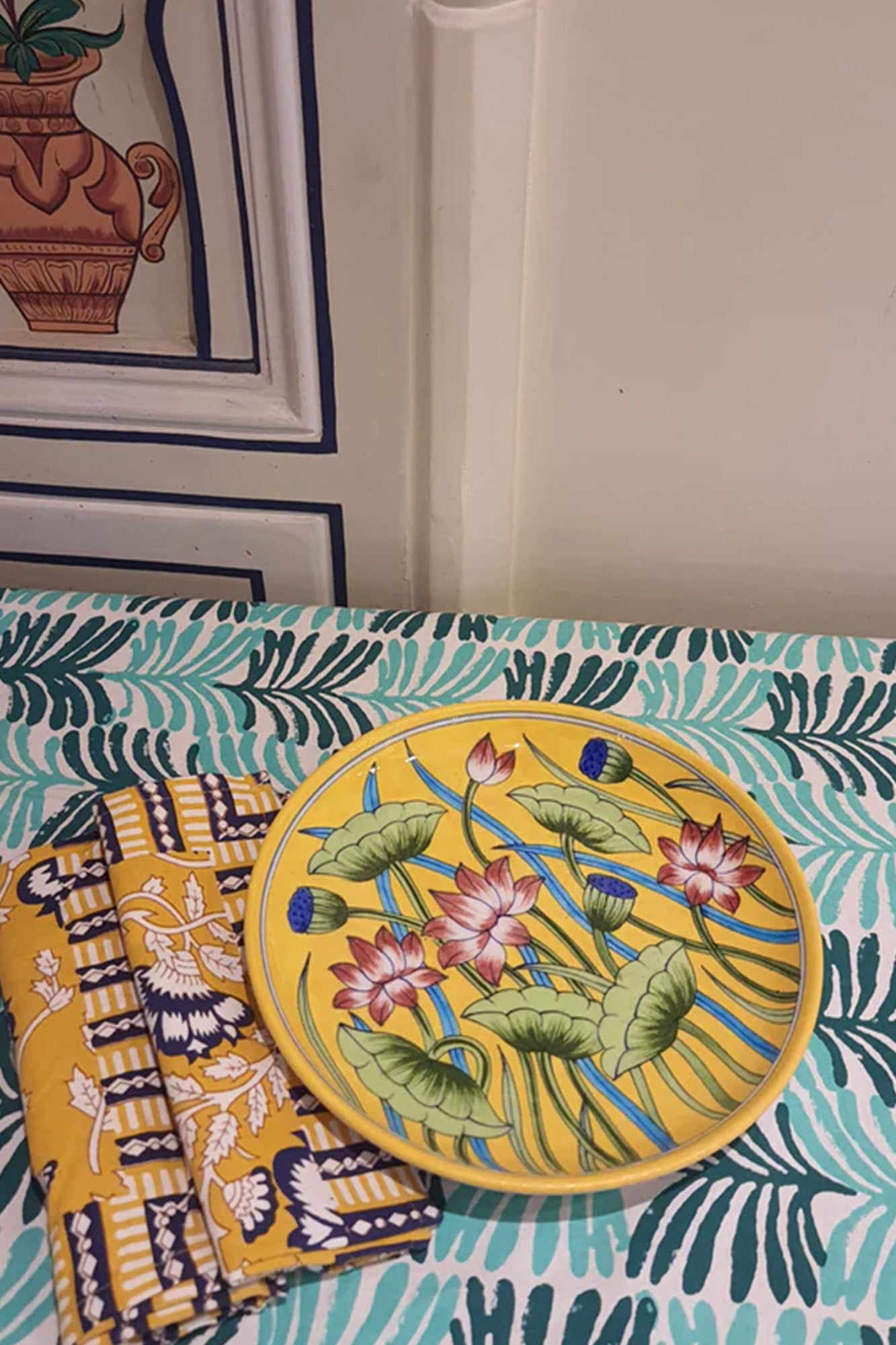 Plate Yellow Lotus