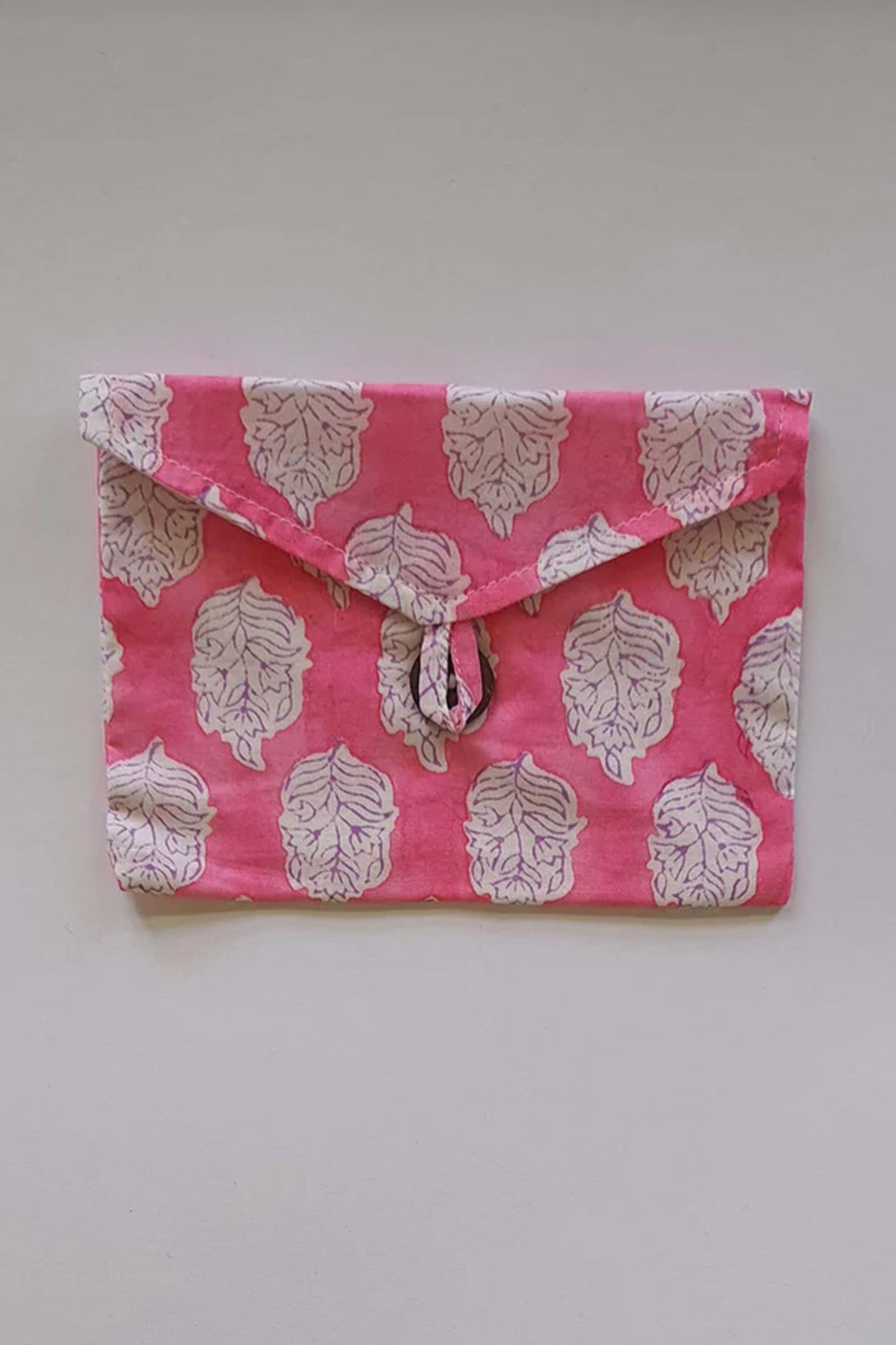 Pink Motifs Envelope Pouch