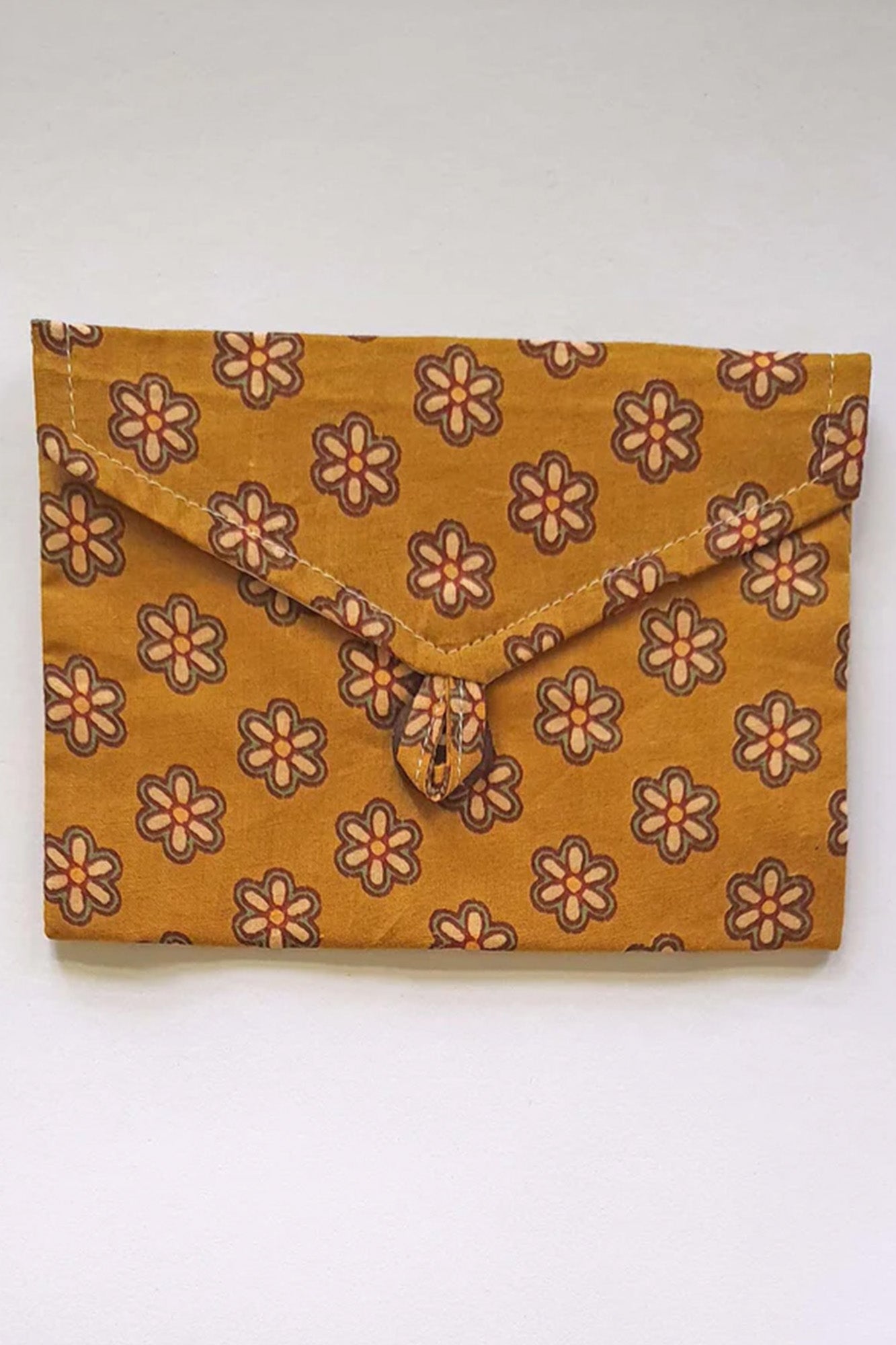 Mustard Yellow Envelope Pouch