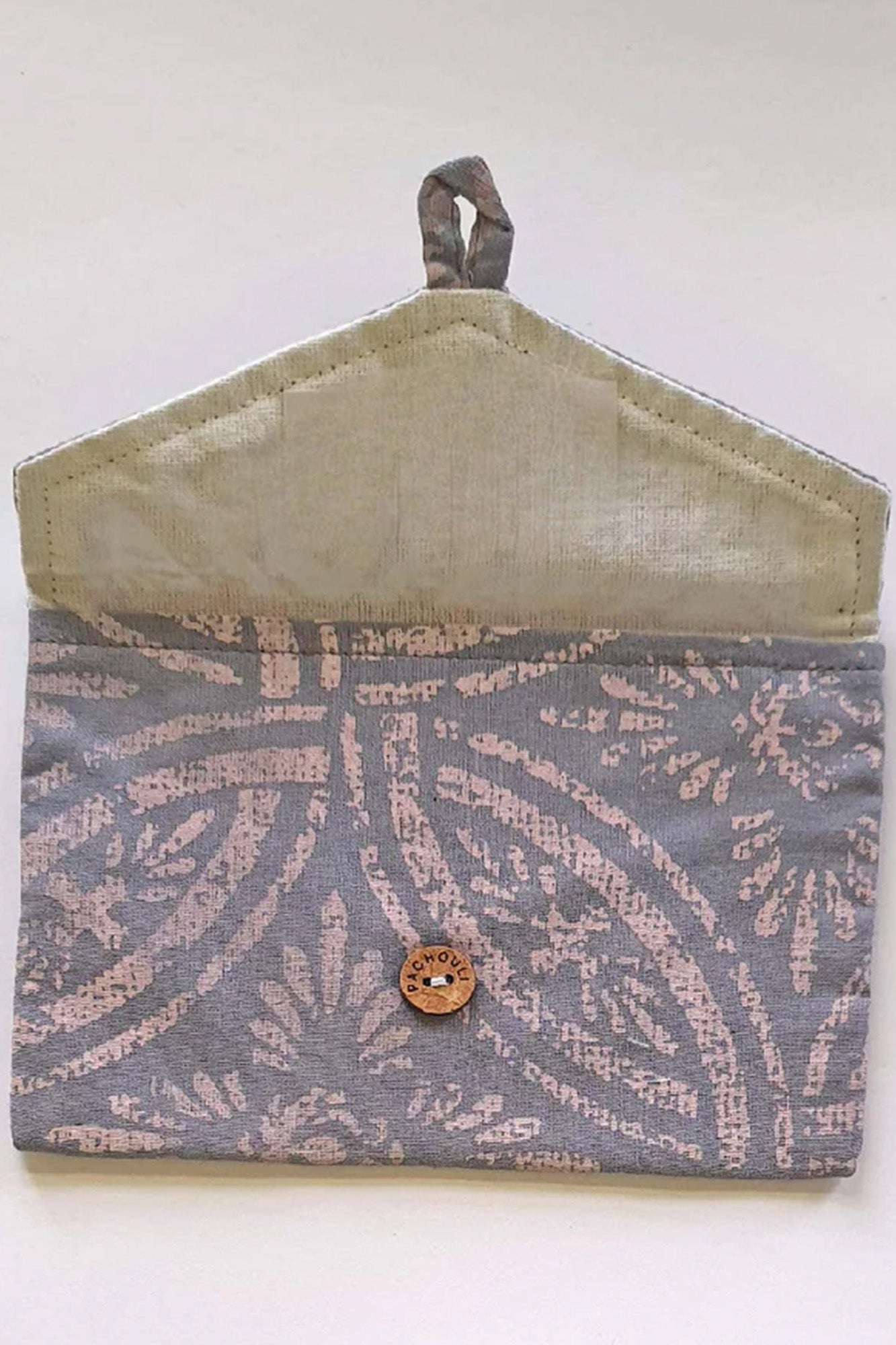 Grey Jaal Envelope Pouch