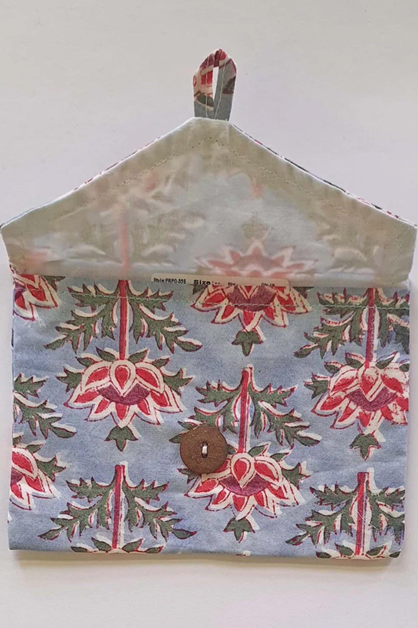 Blue Lotus Envelope Pouch