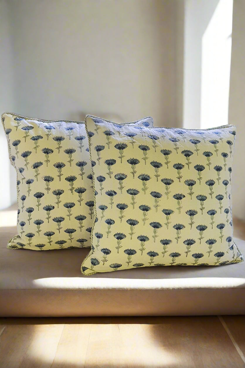 Thistle Flowers Cushion Cover Set of 2