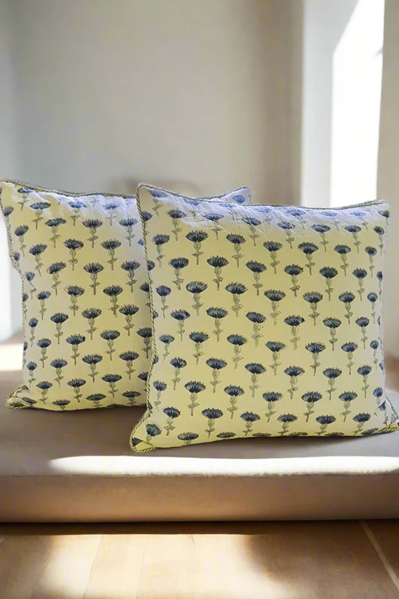Thistle Flowers Cushion Cover Set of 2