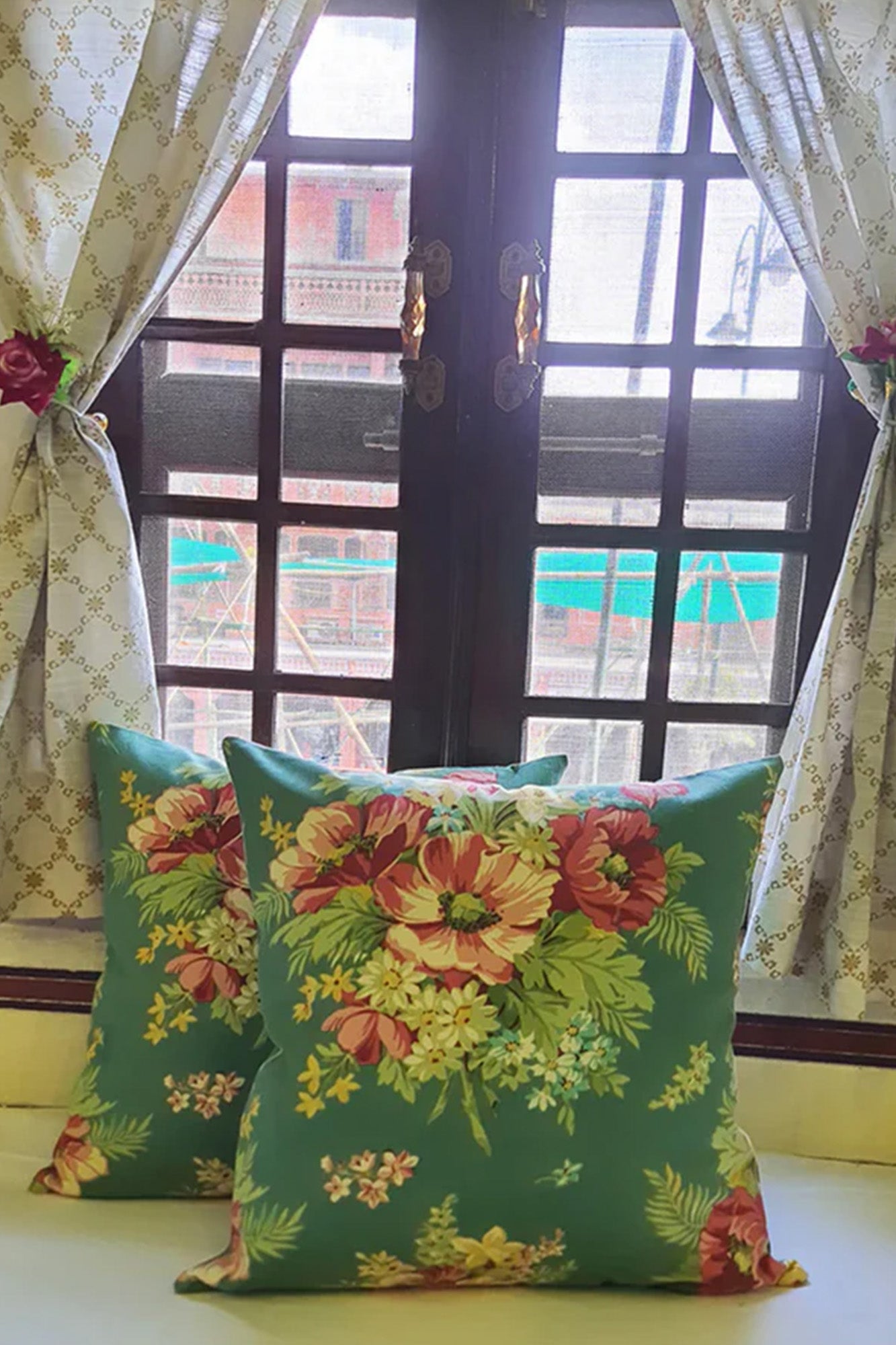 Mughal Garden Cushion Cover Set of 2