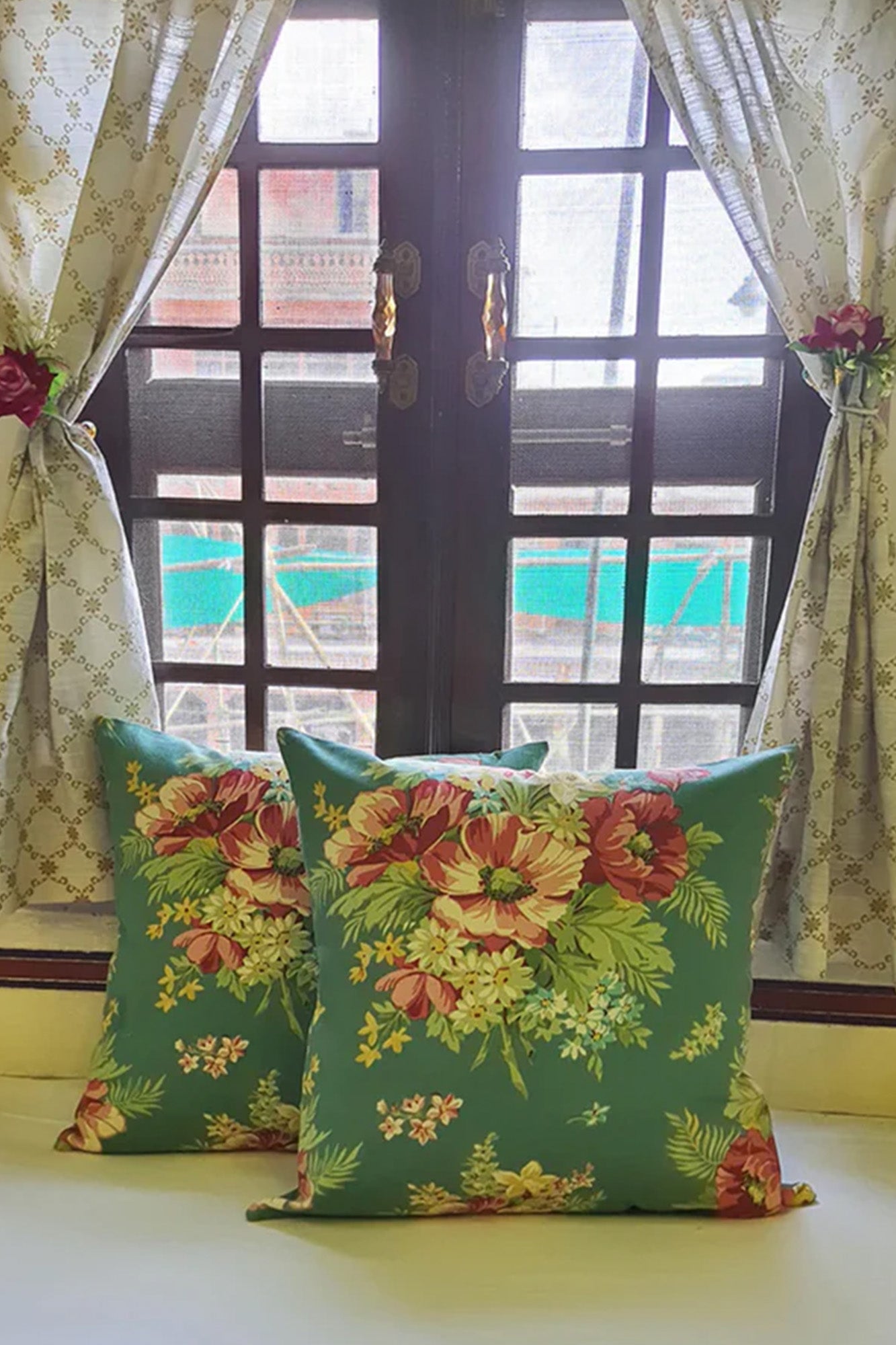 Mughal Garden Cushion Cover Set of 2