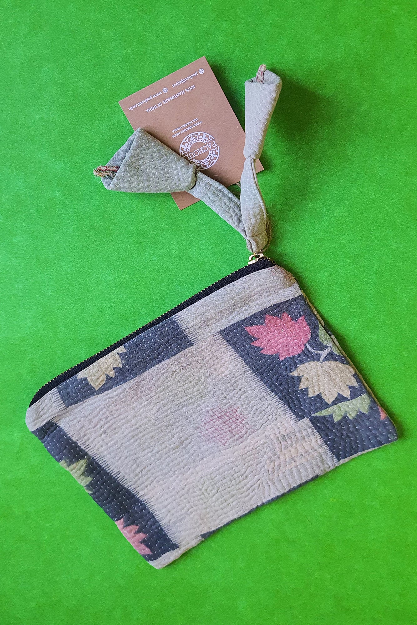 Vintage Kantha Pouch
