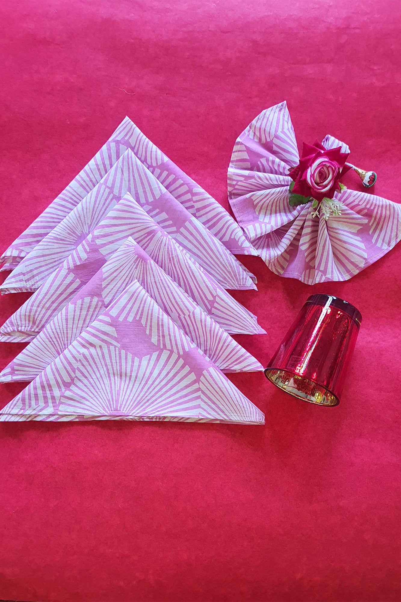 Gulabi Geometric Napkins Set of 6