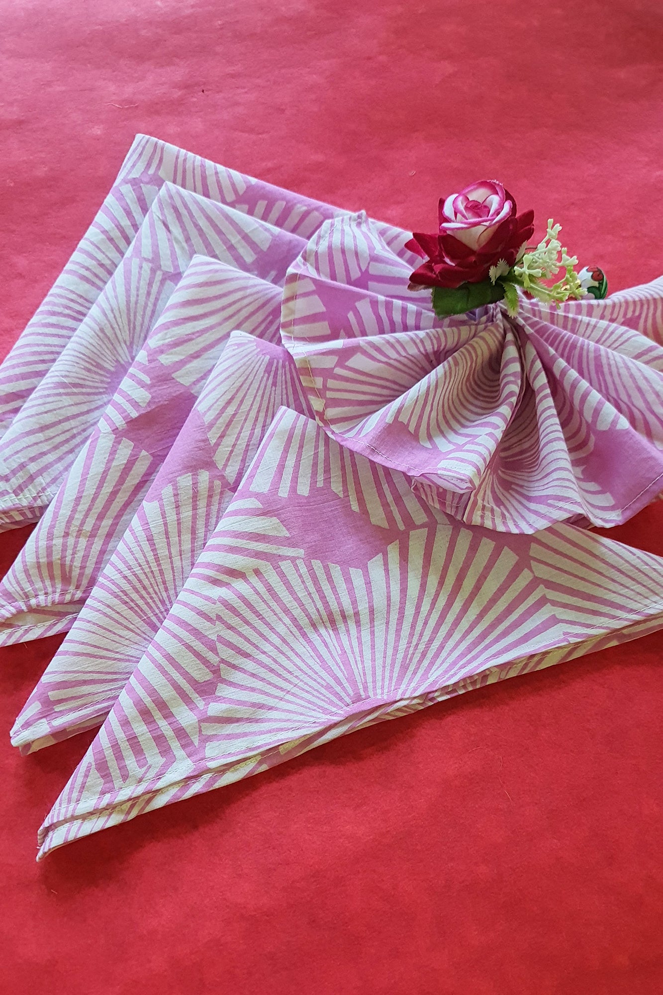 Gulabi Geometric Napkins Set of 6