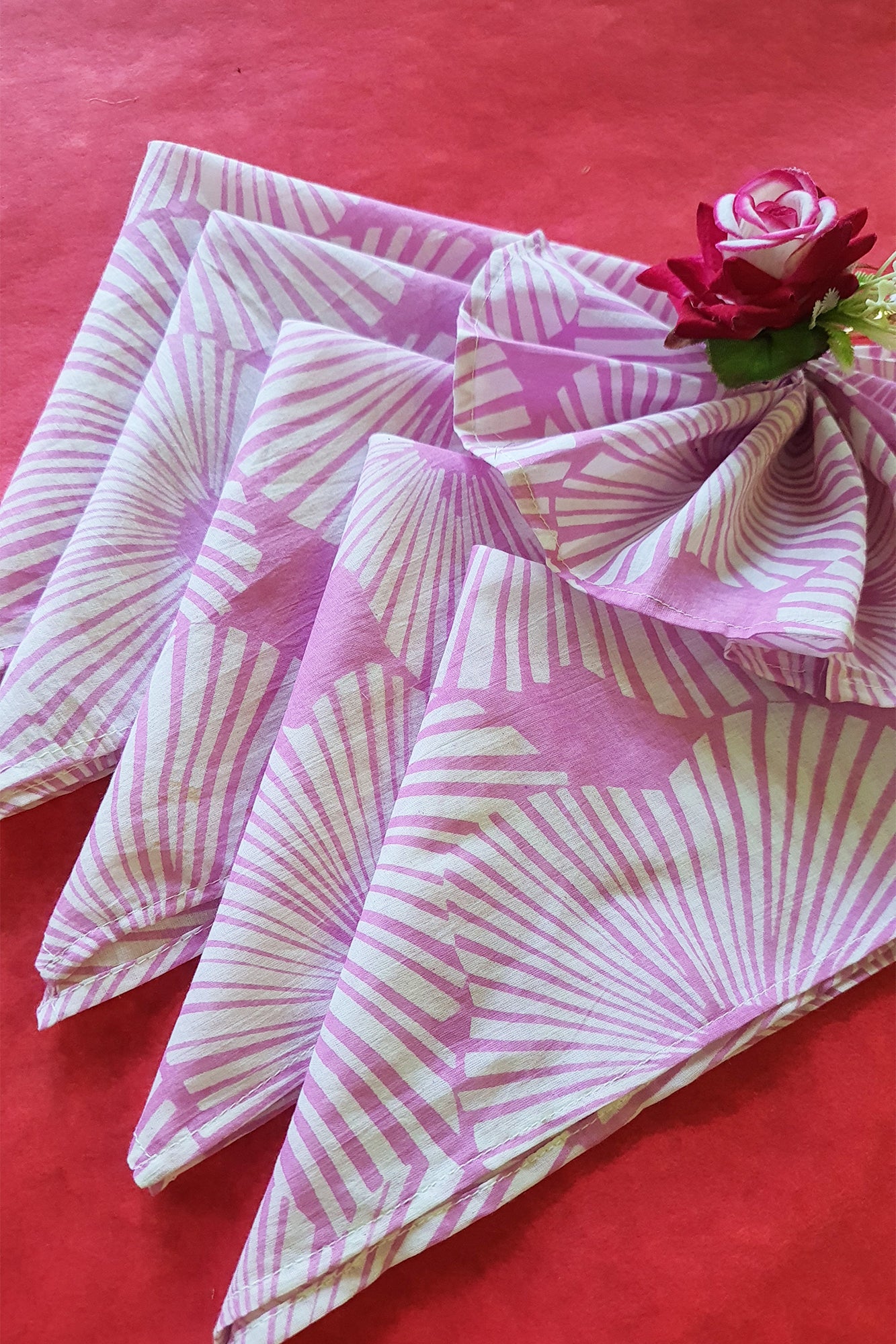 Gulabi Geometric Napkins Set of 6