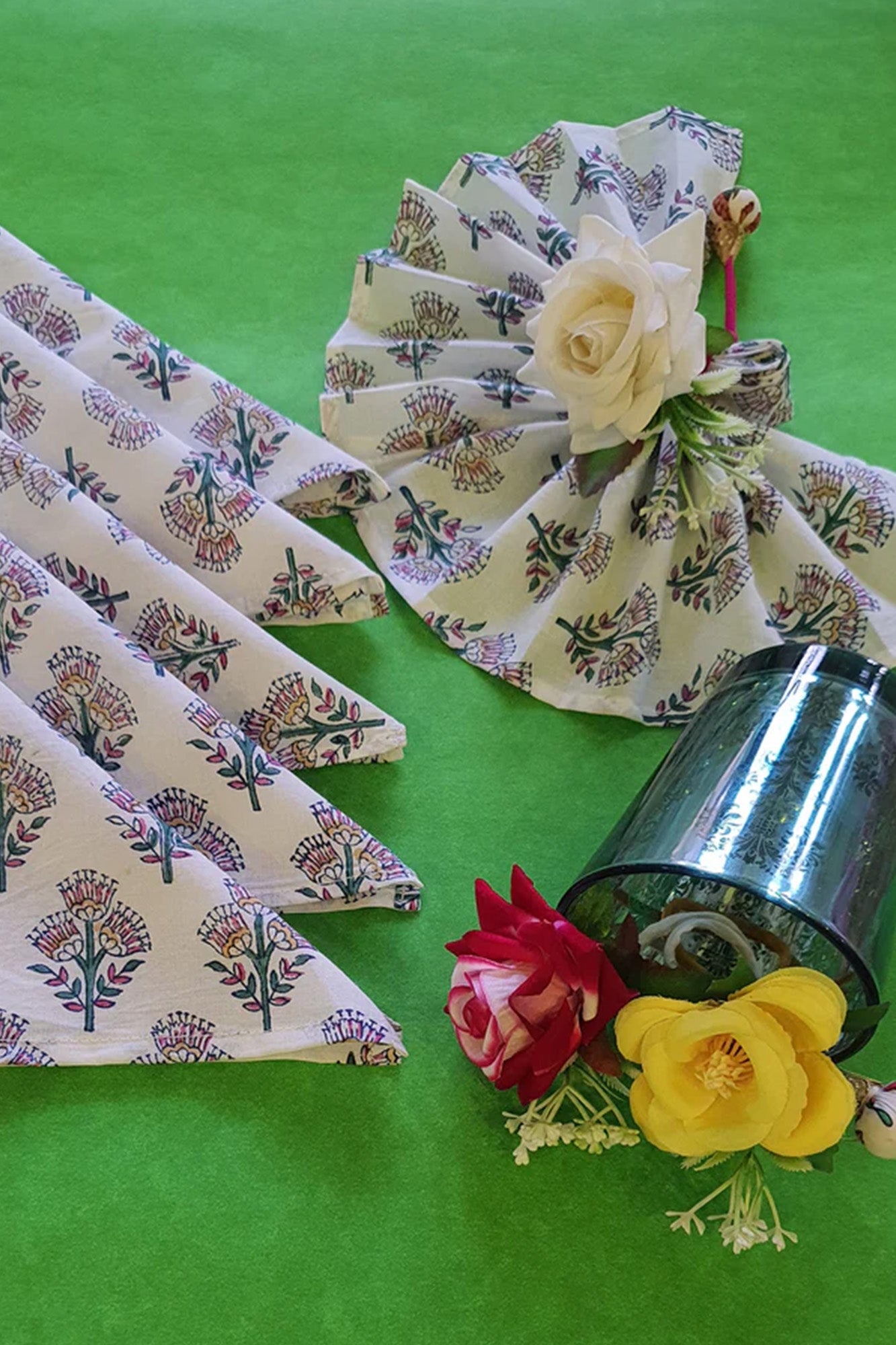 Daisy Flower Napkins Set of 6