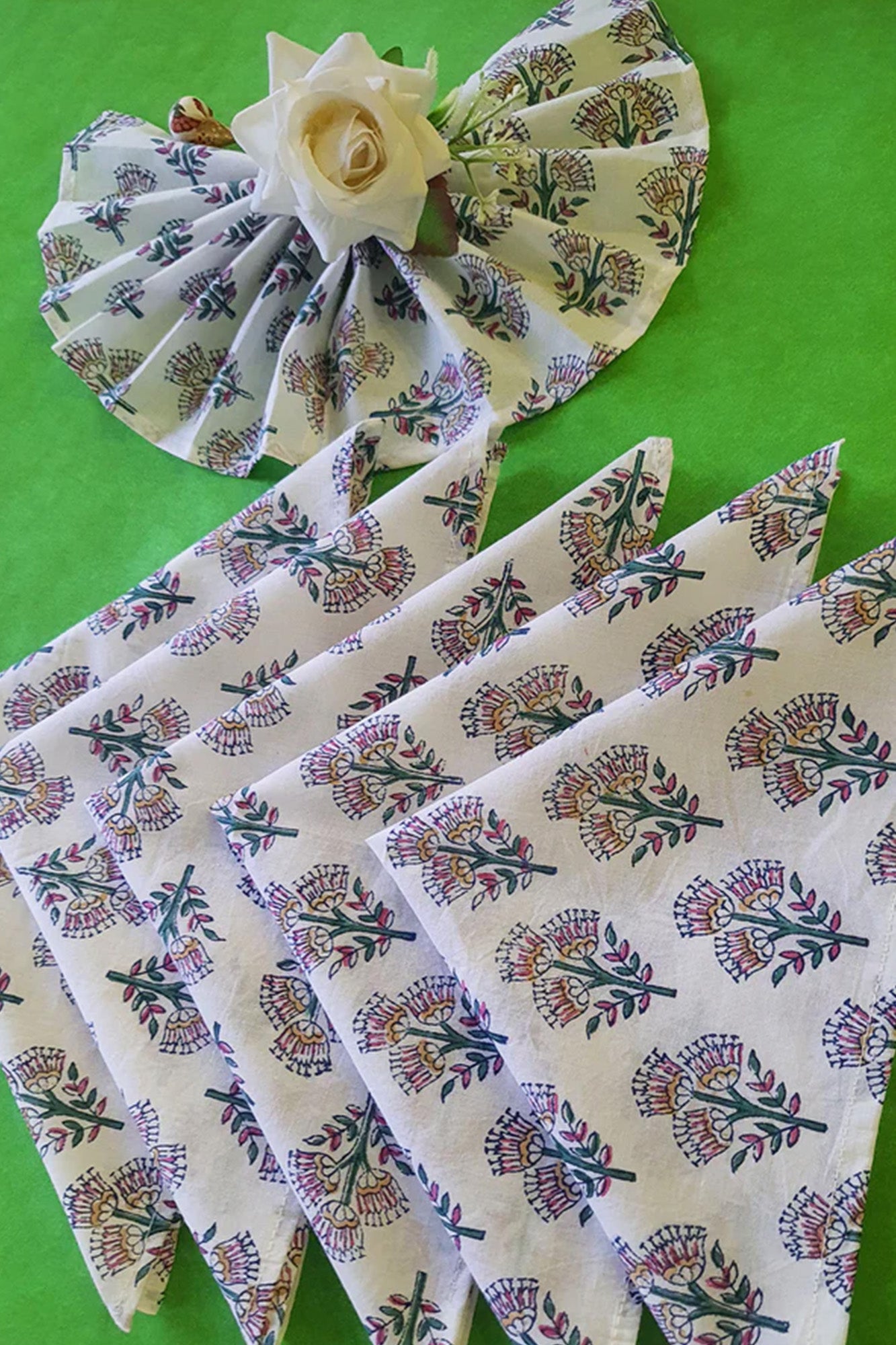 Daisy Flower Napkins Set of 6