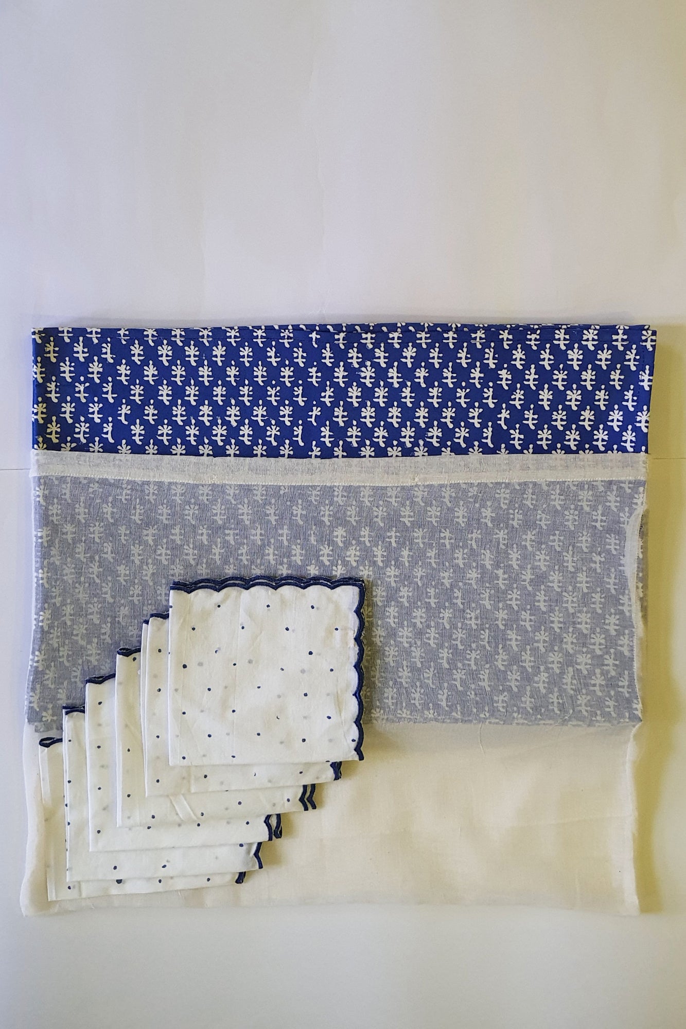 Blue Motifs Placemat & Napkin Set of 6