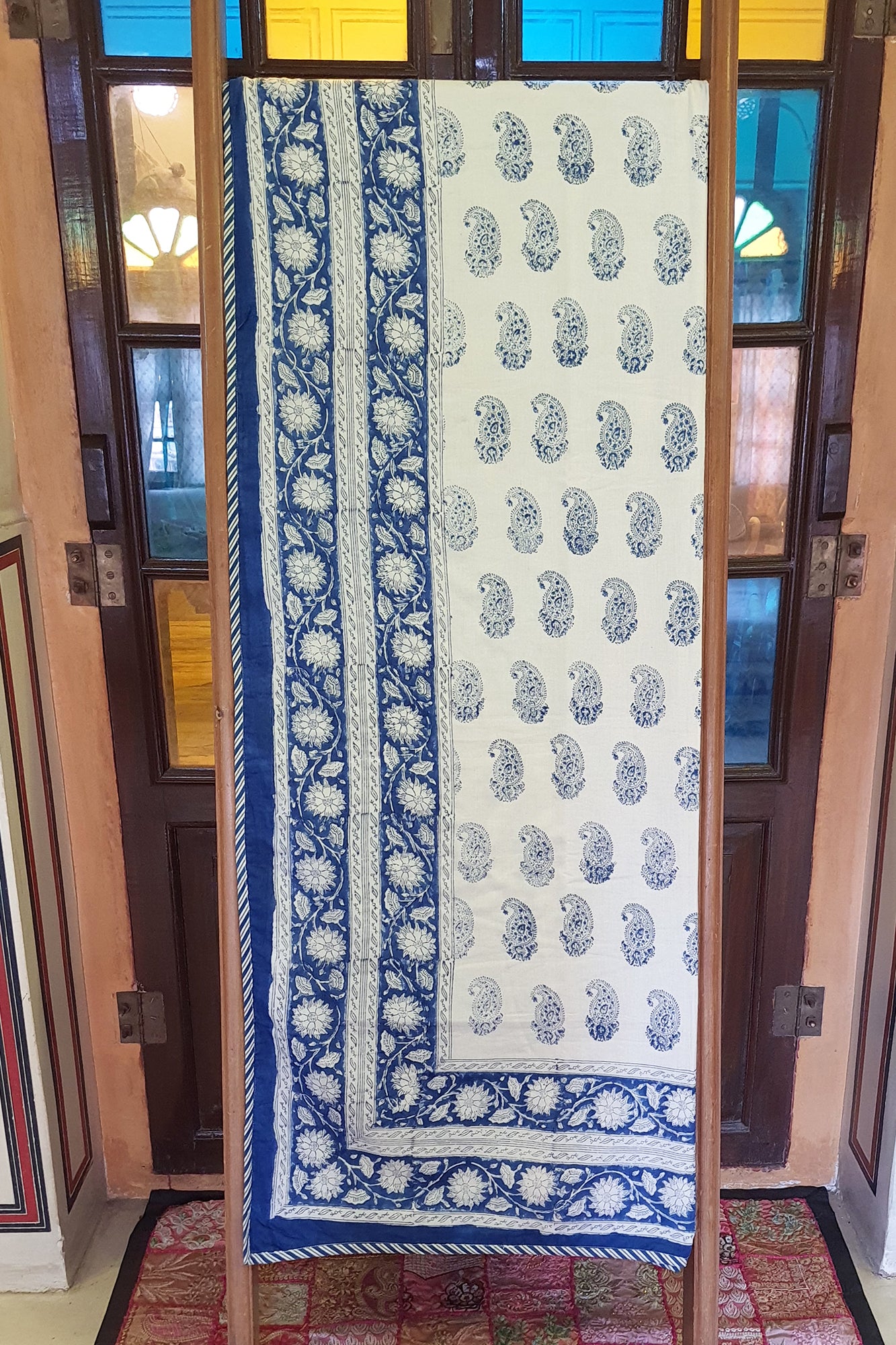Blue Paisley Falalen Dohar