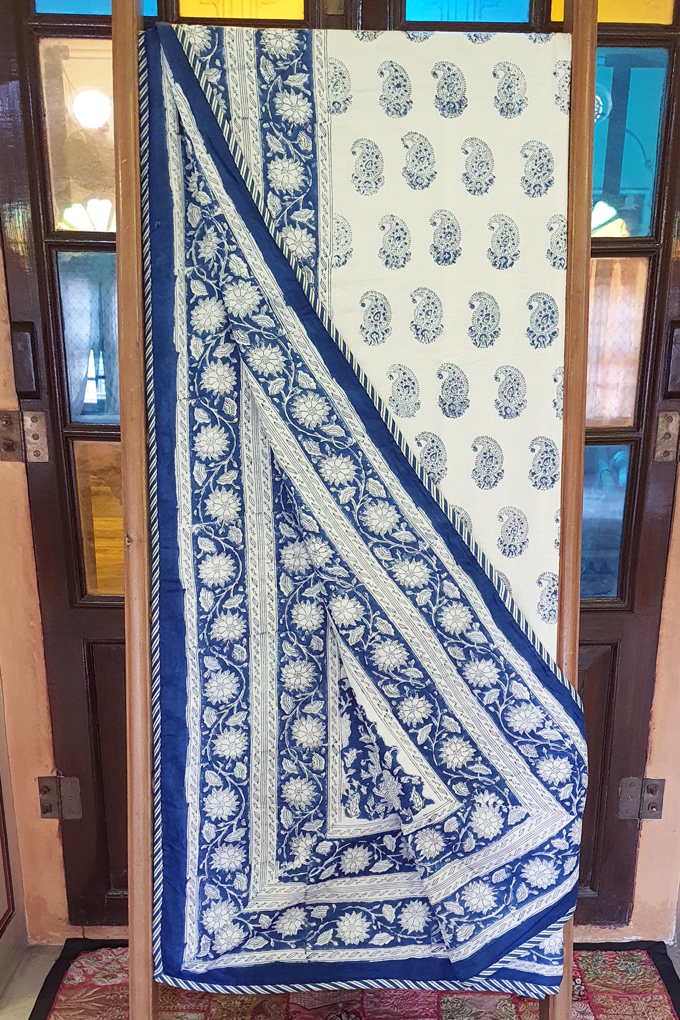 Blue Paisley Falalen Dohar