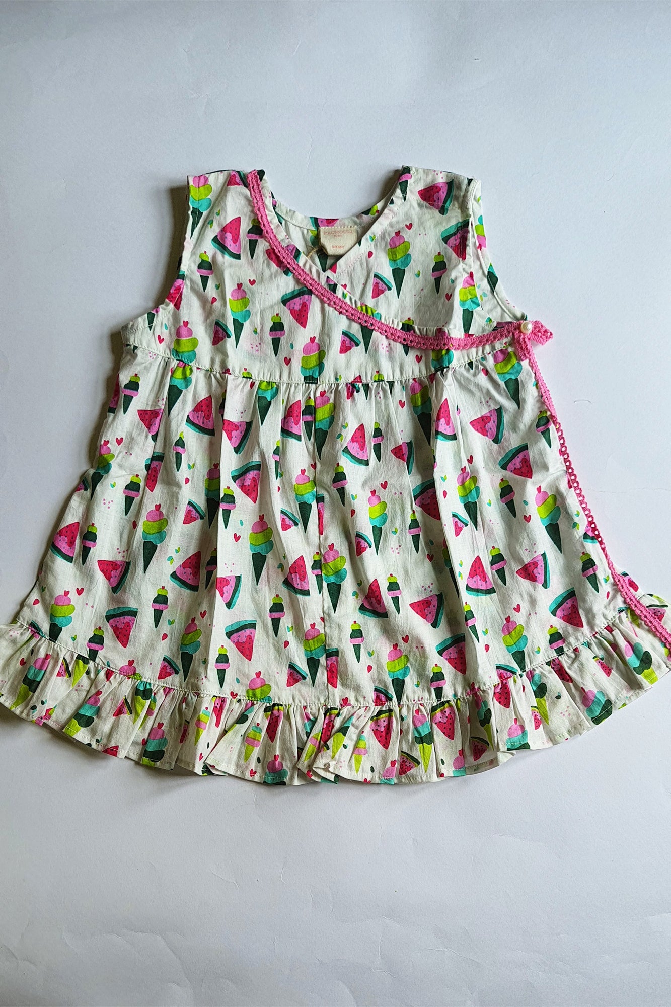 Watermelon Angarakha Frock