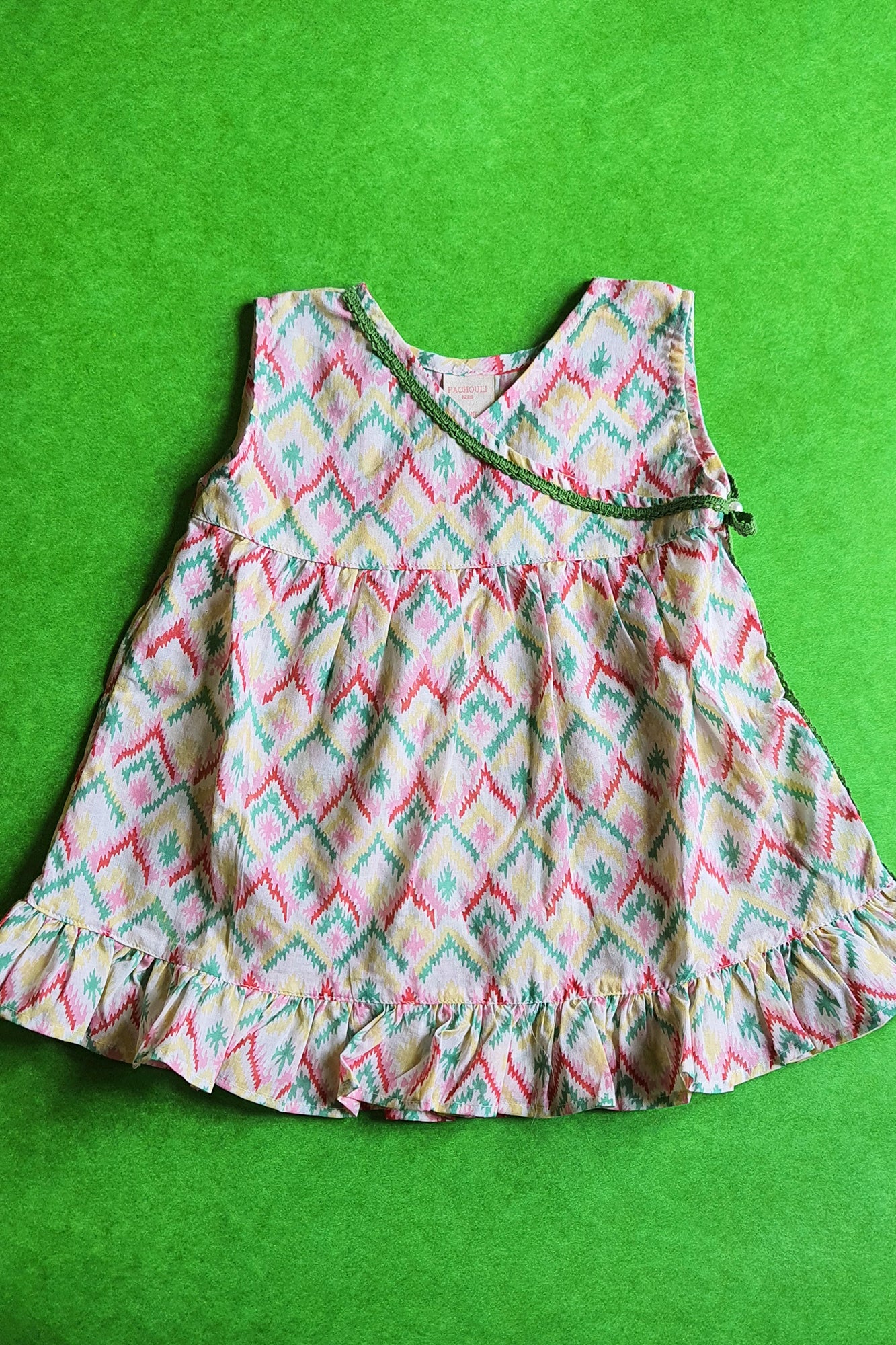 Ikkat Angarakha Frock