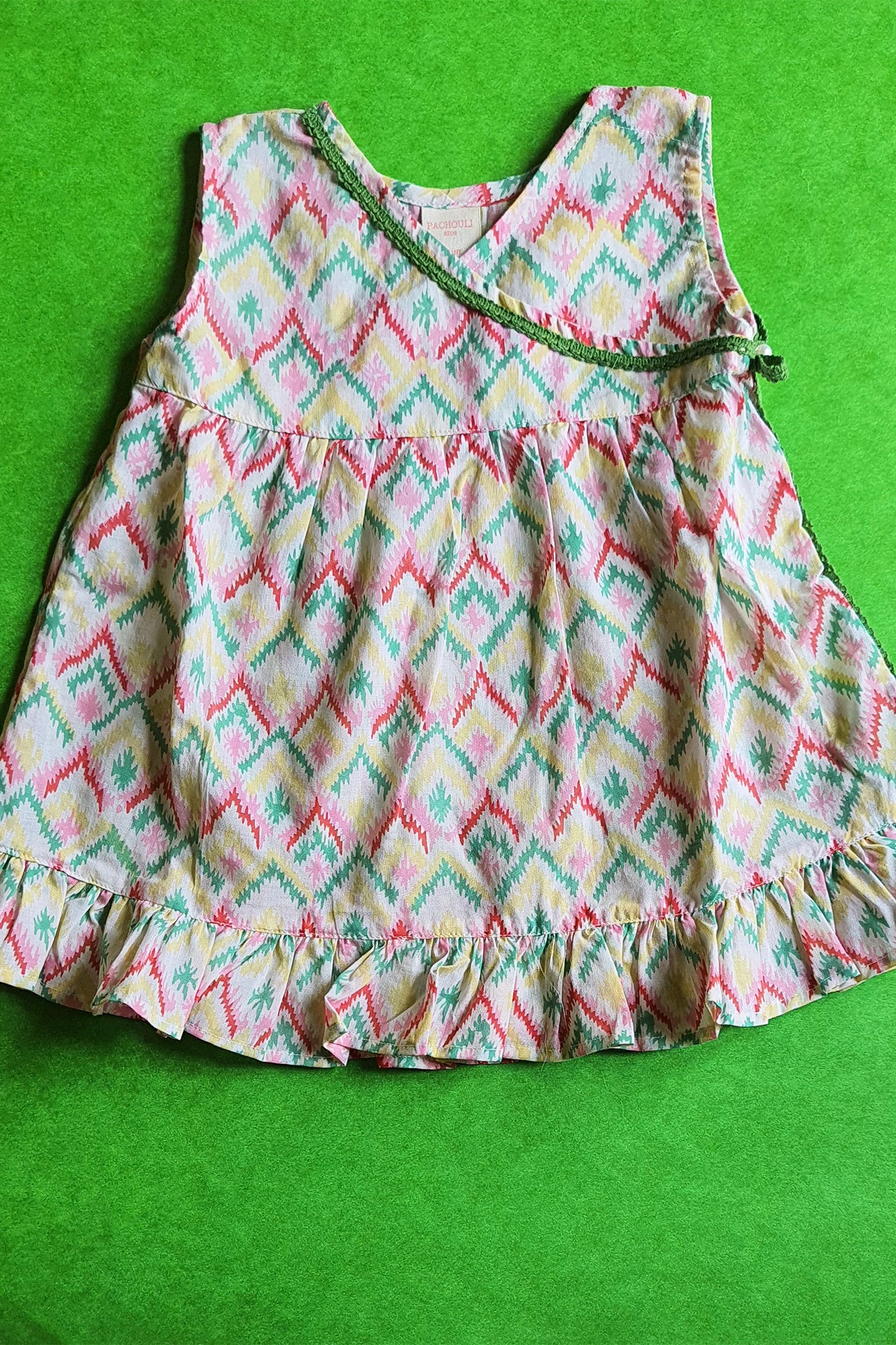 Ikkat Angarakha Frock