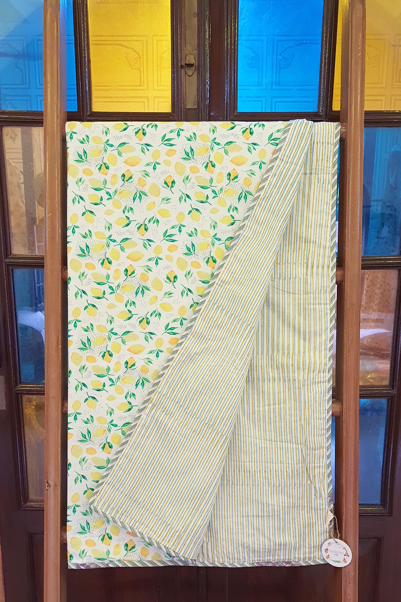 Green Striped Kids Dohar
