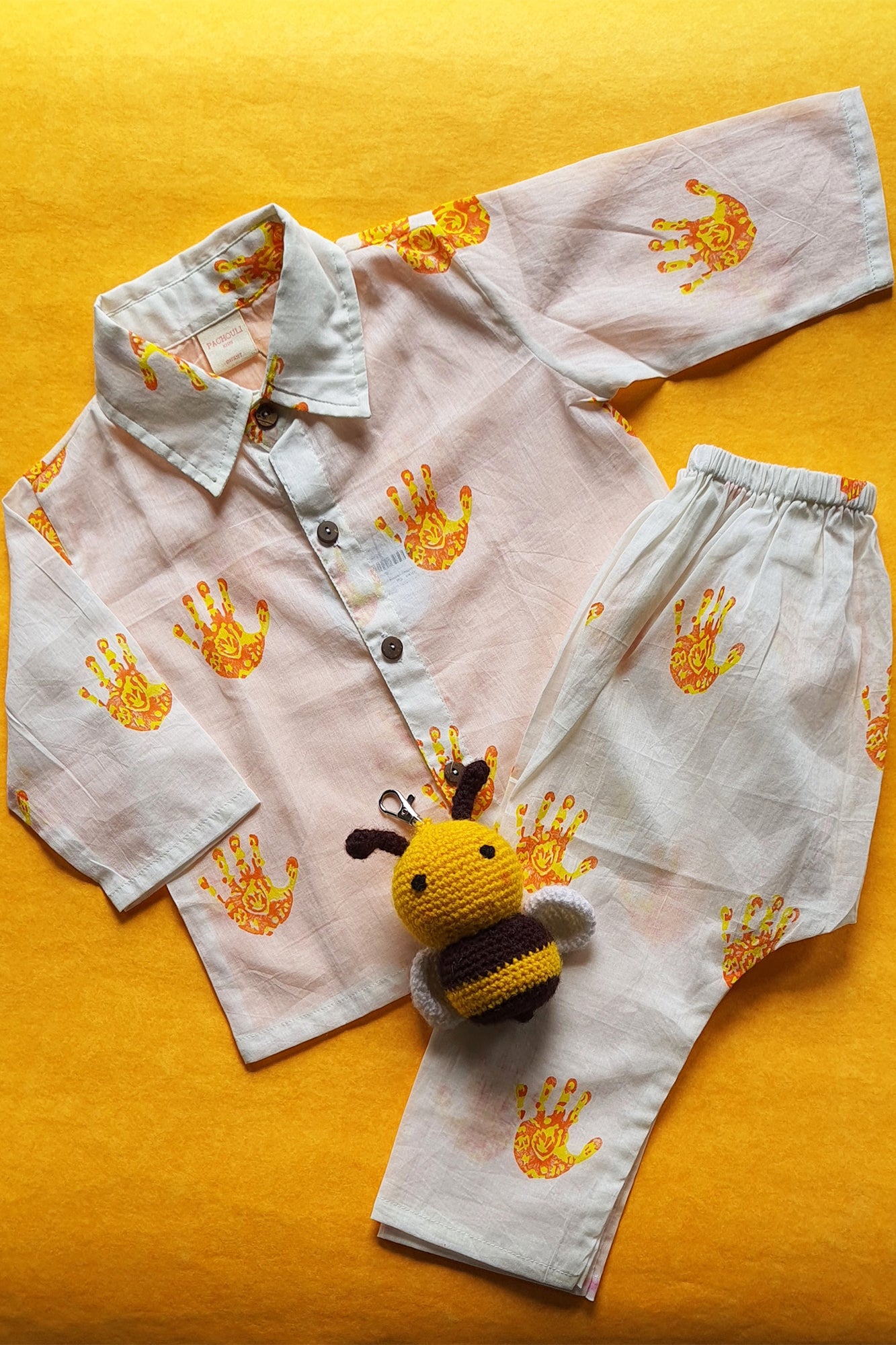 Hand Printed Shirt & Pajama Set