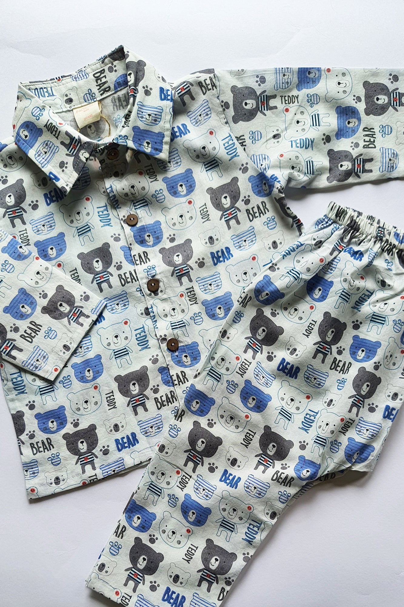 Teddy Bear Shirt & Pajama Set