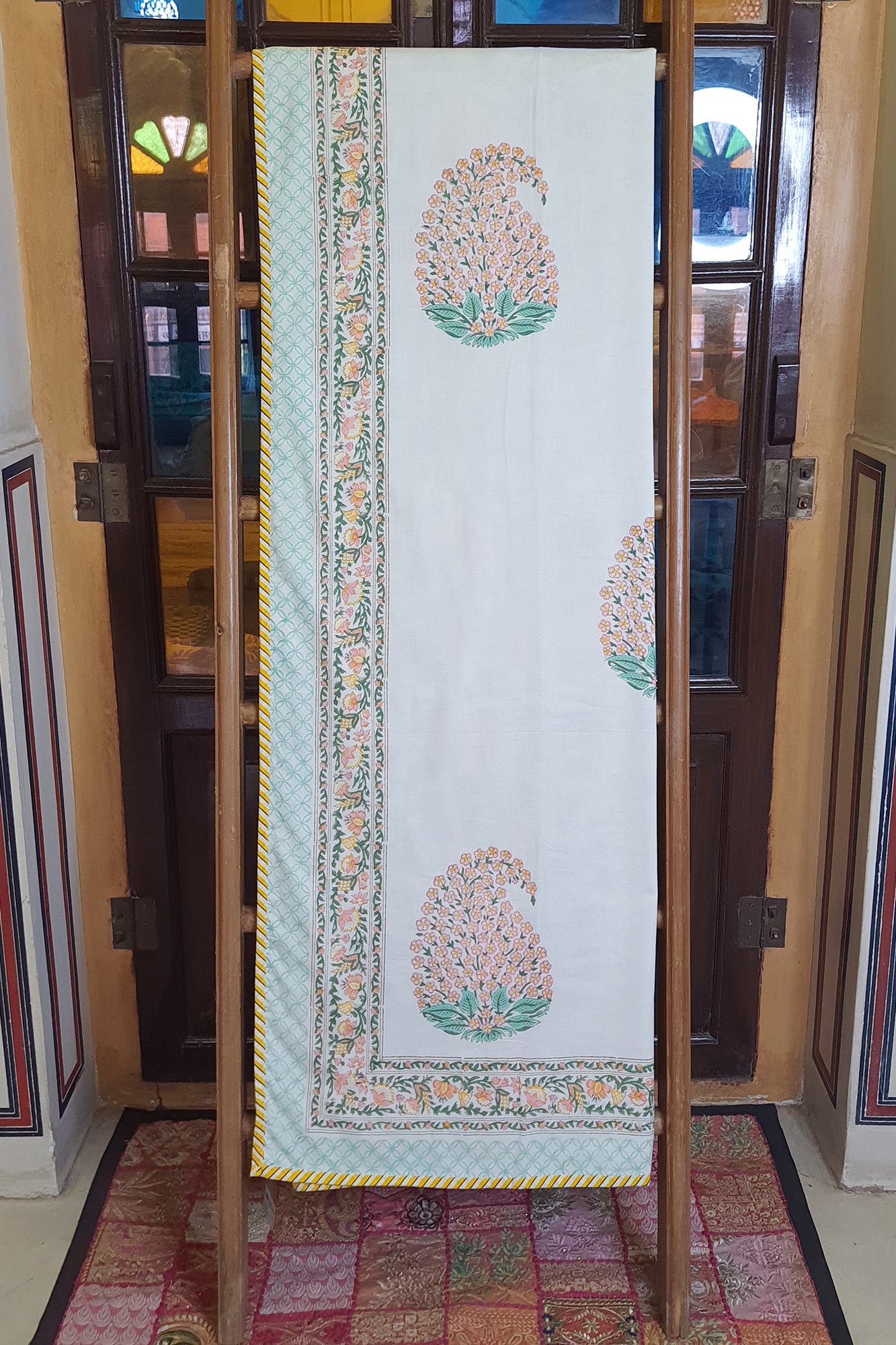 Peach Paisley Dohar