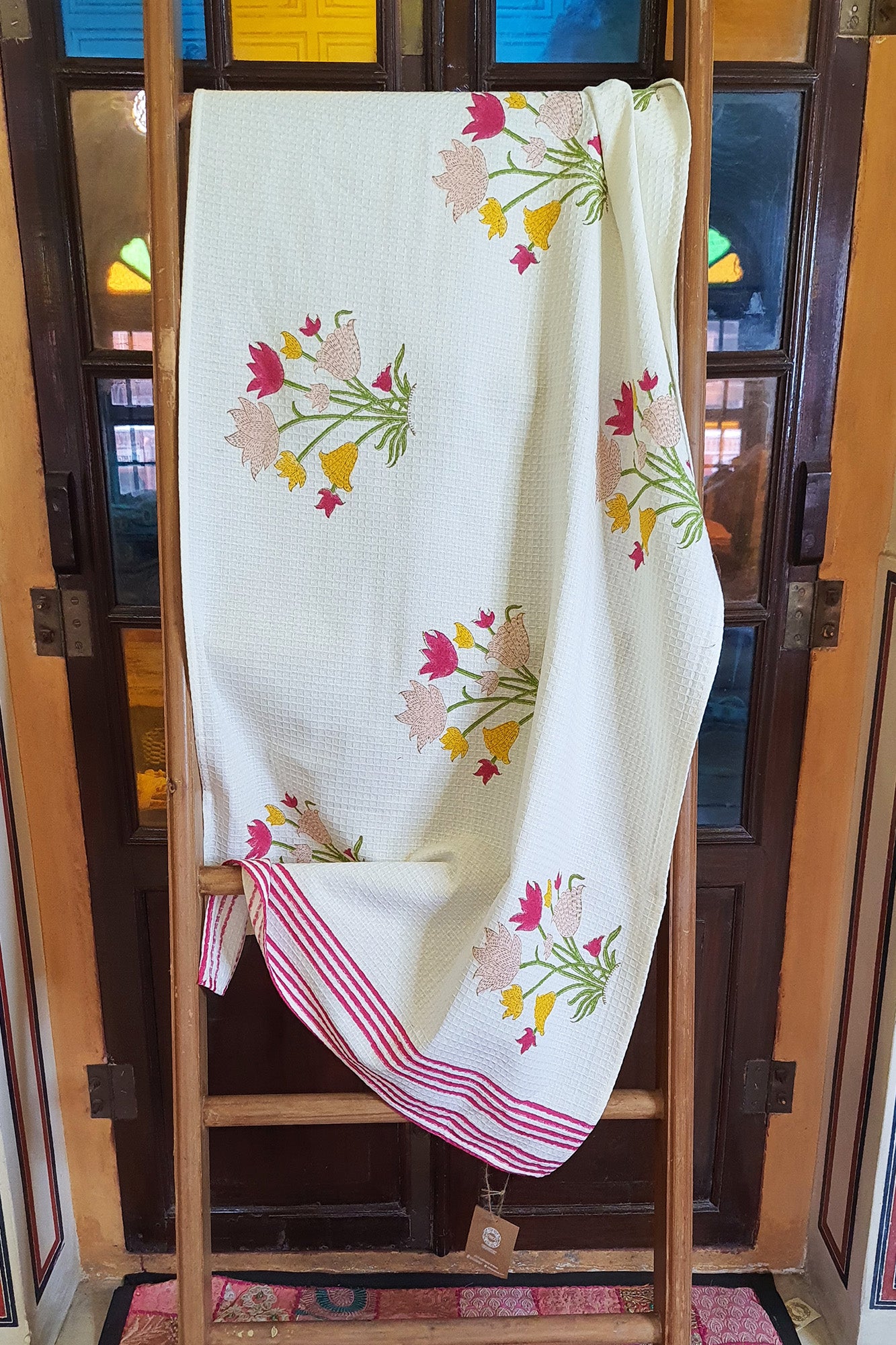 Tulip Yellow Bath Towel