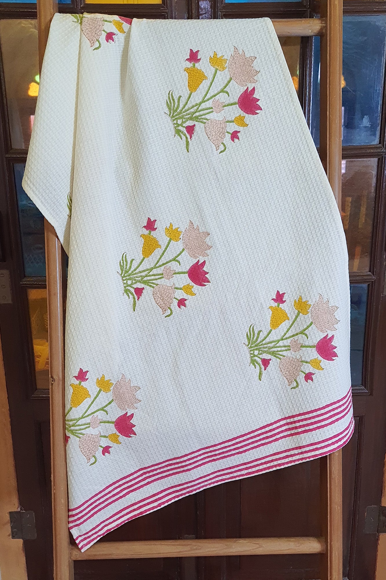 Tulip Yellow Bath Towel
