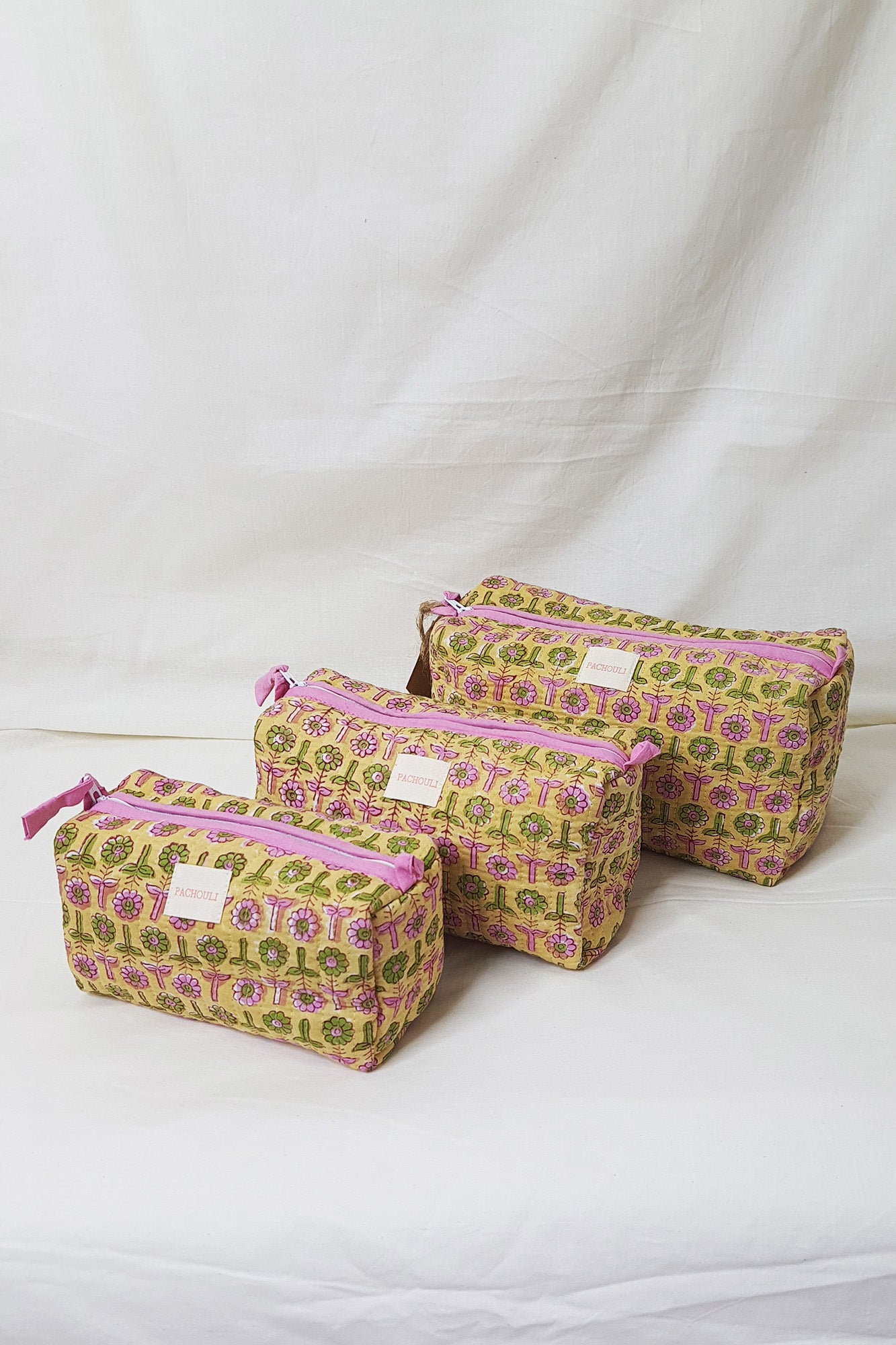 Sunshine Motifs Pouch Set of 3