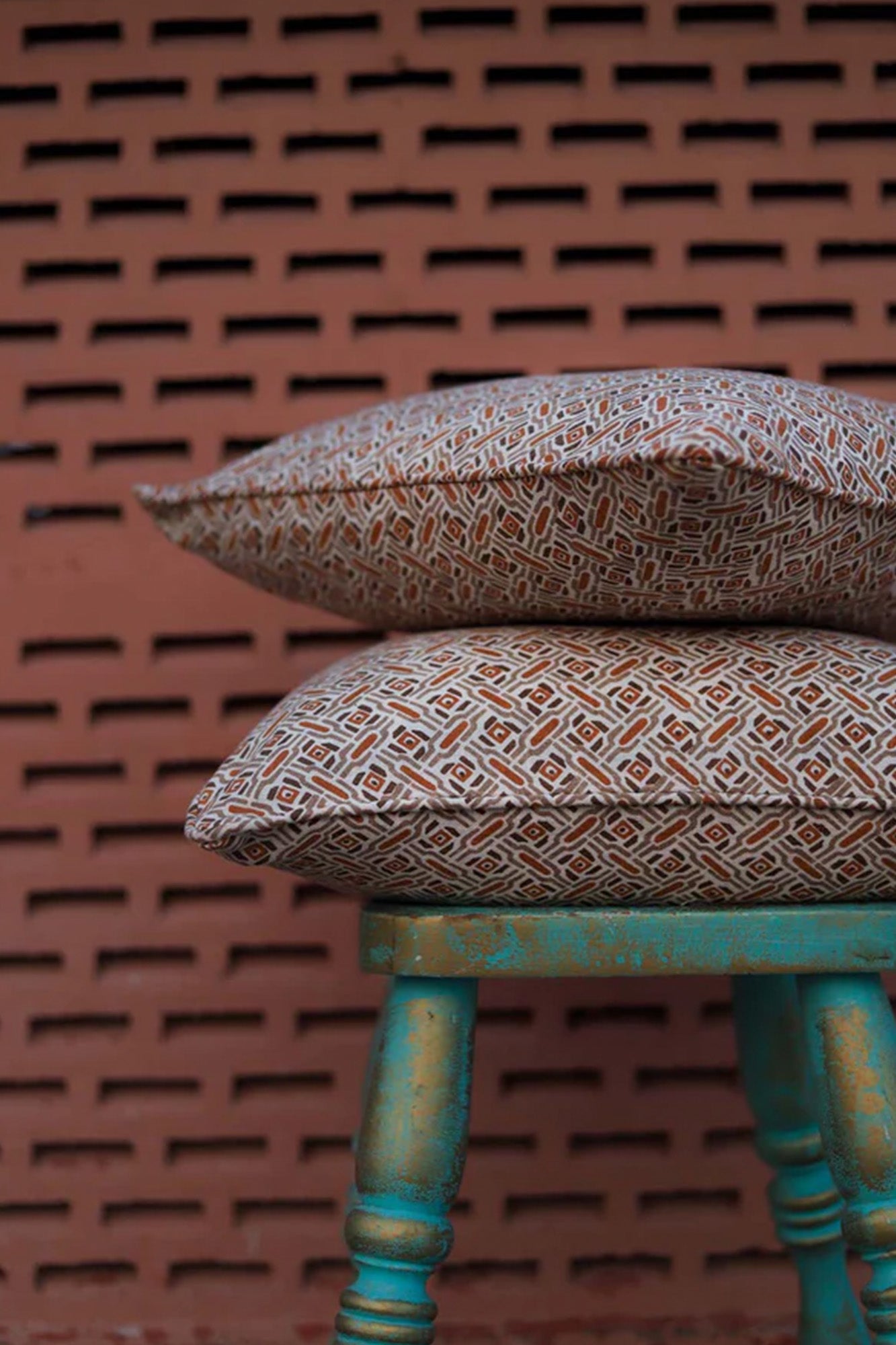 Cushion Cover Abstract Brown