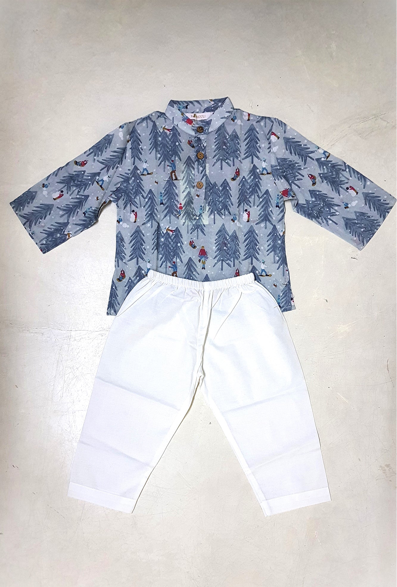 Christmas Tree Kurta & Pajama Set