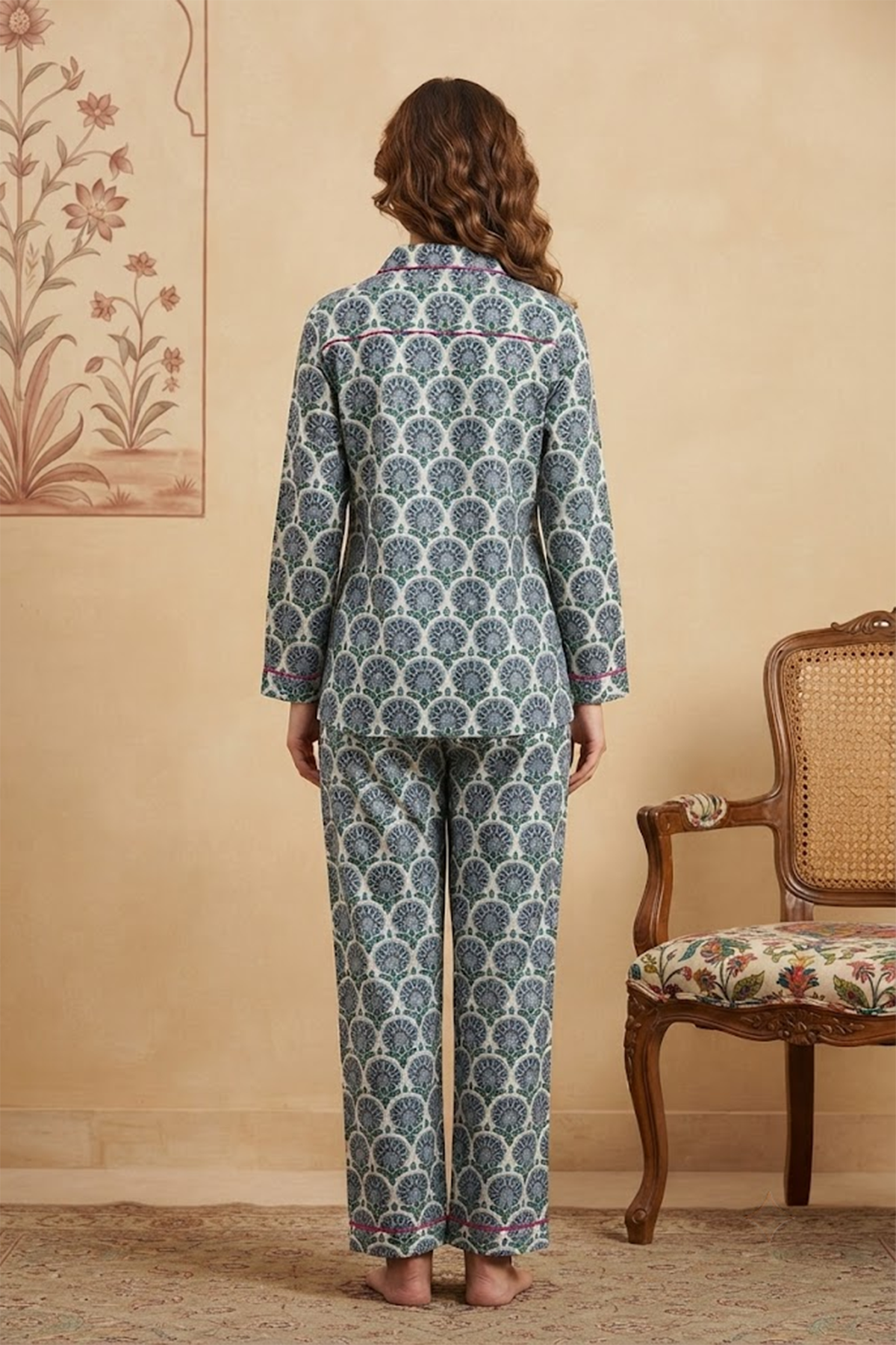 Blue Shrine Night Suit