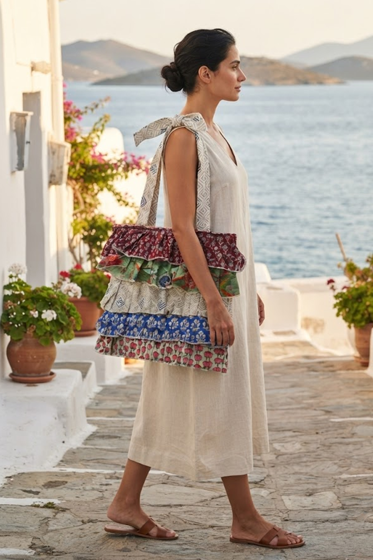 Multi Frill Tote Bag