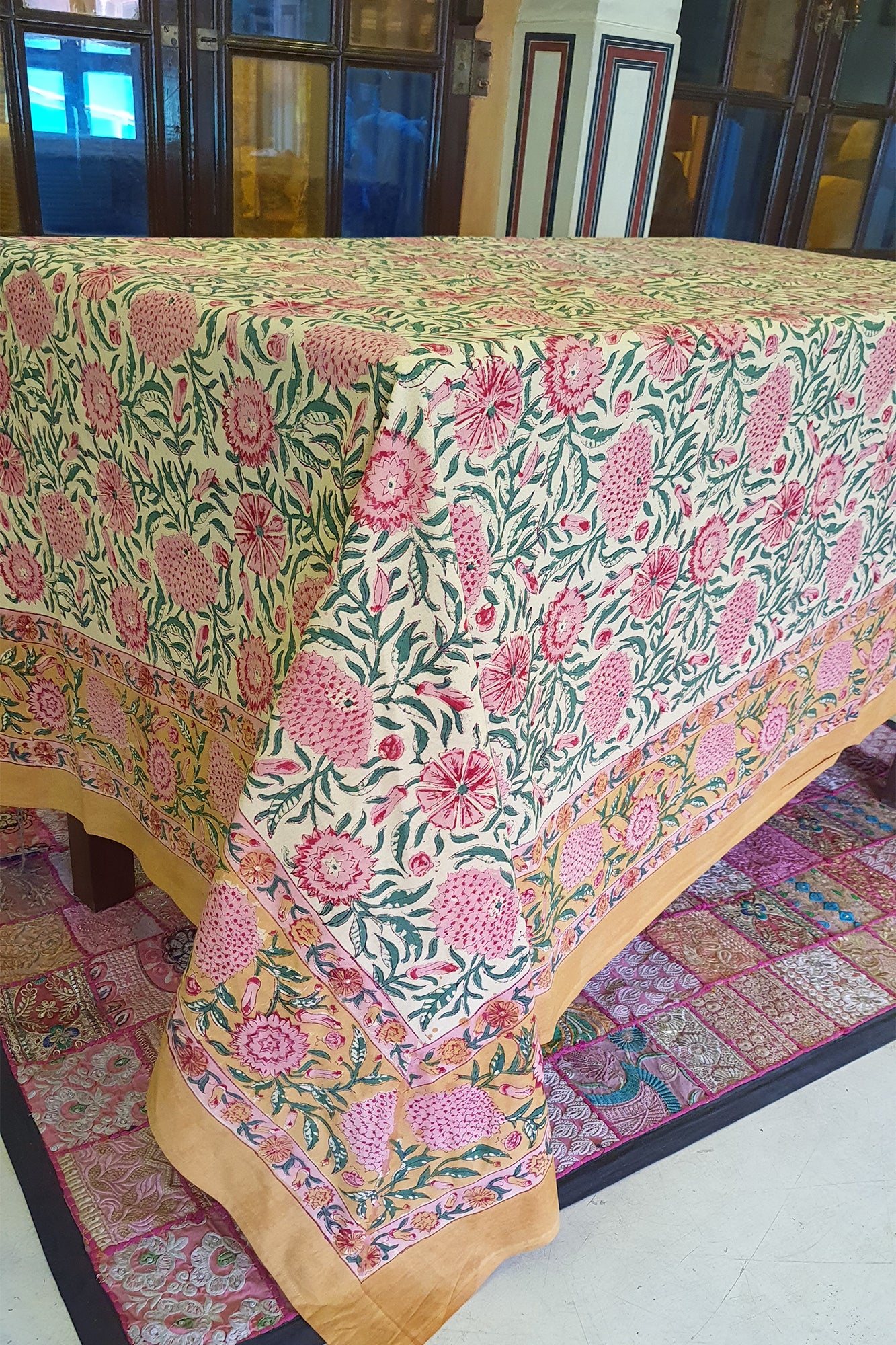 Botanical Blush Table Cover