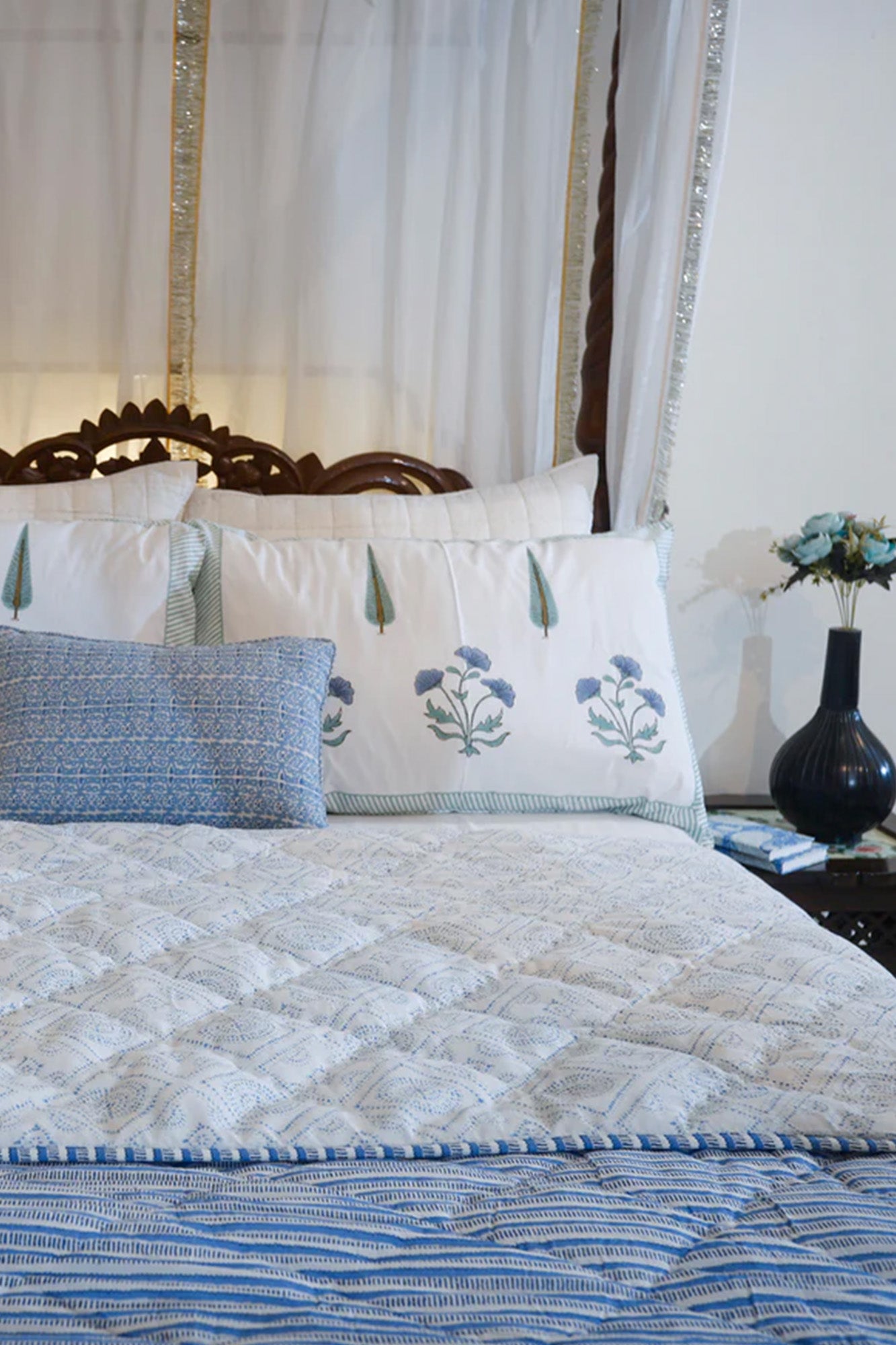 Quilt Blue Stripes
