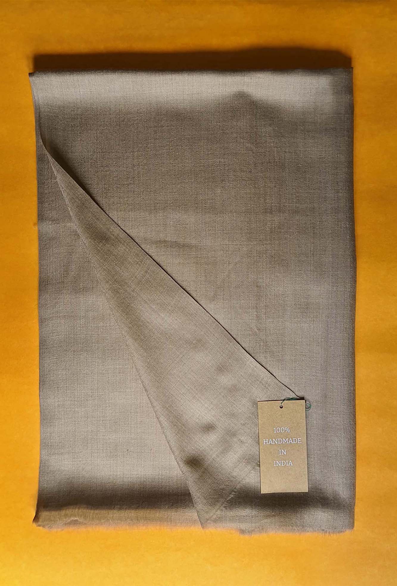 Pashmina Kani Plain Brown