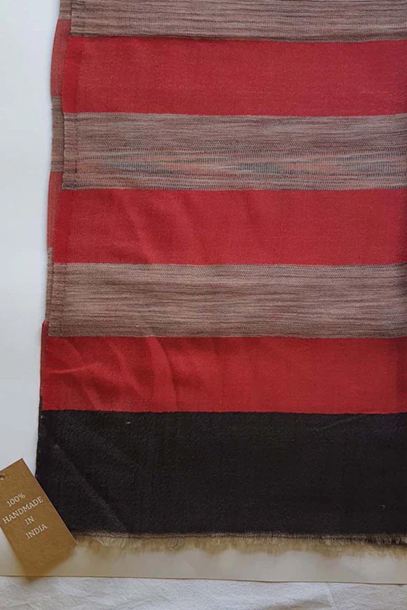 Pashmina Red Striped