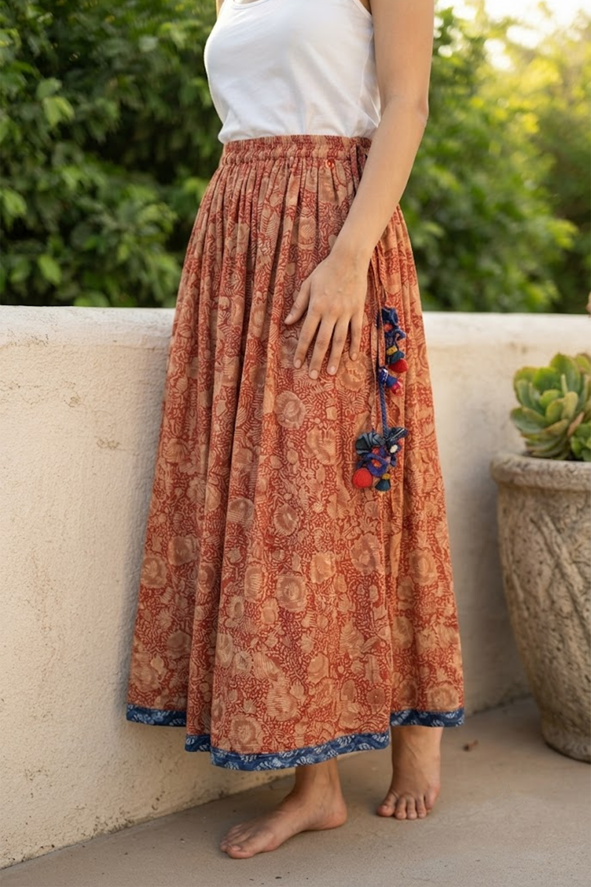 Seher Tarang-Rust Edit Skirt