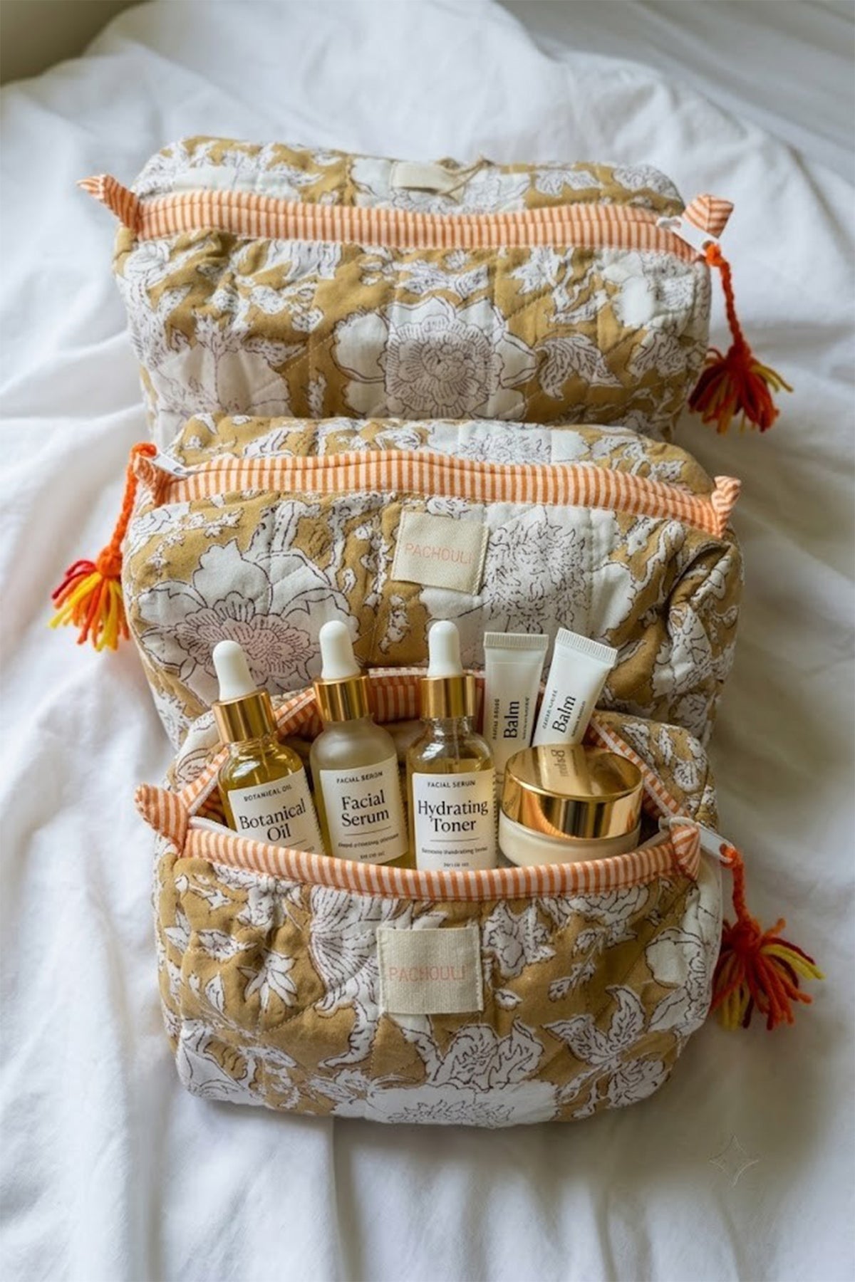 Marigold Brown Pouch Set of 3