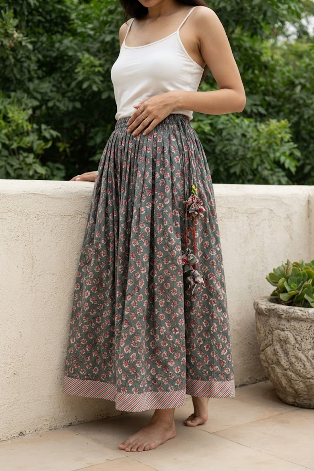 Seher Tarang Block Motifs Skirts