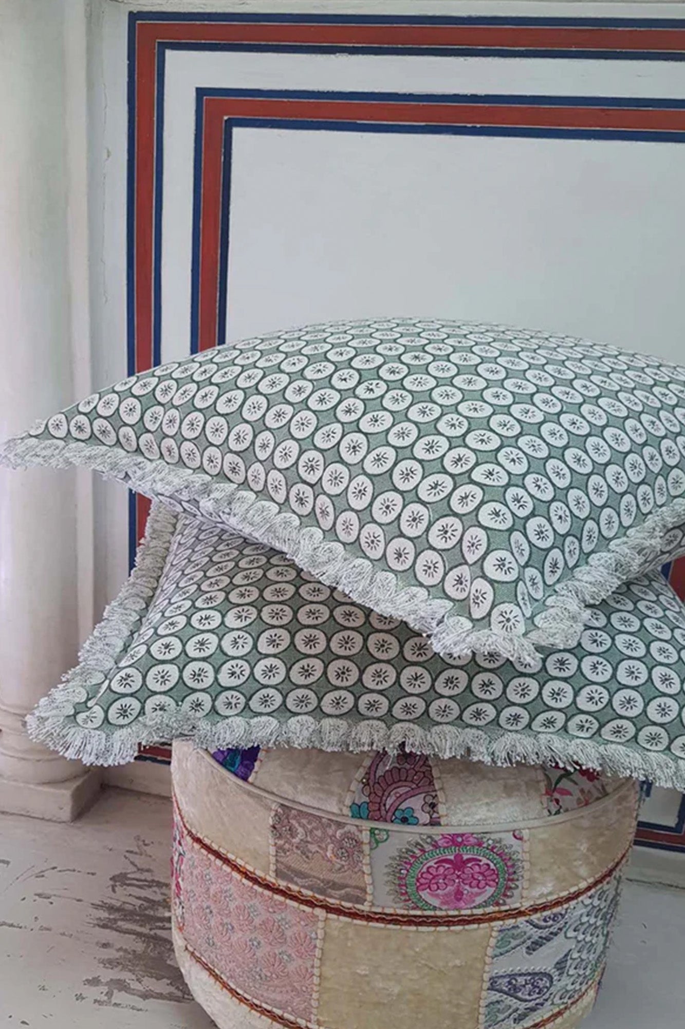 Cushion Cover Circle Green