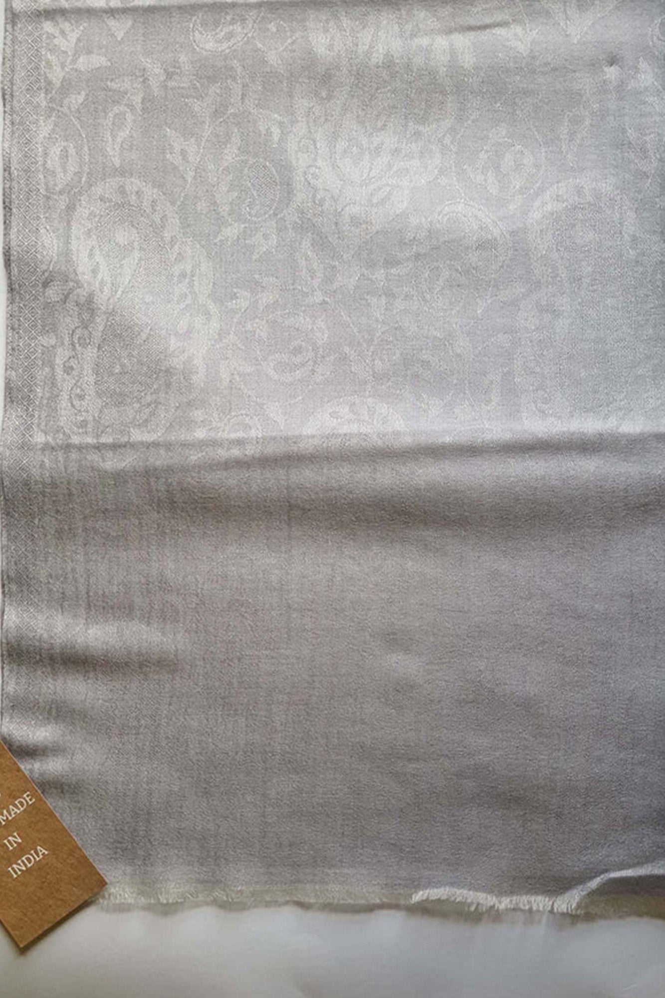 Pashmina Self Textured Grey