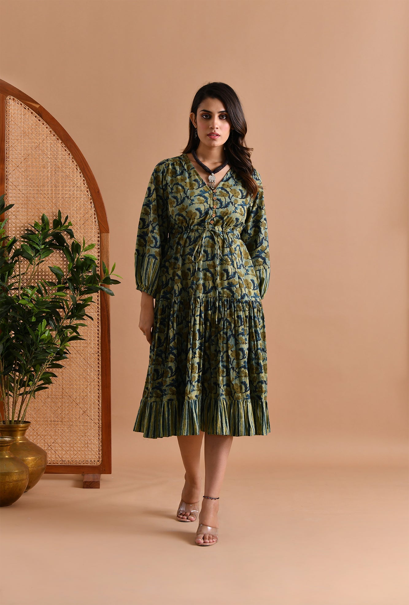 Dress Women Chandini String Frilled