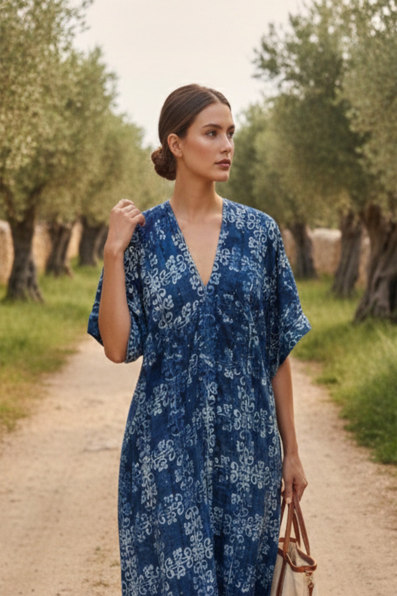 Indigo Twilight Kaftaan Dress