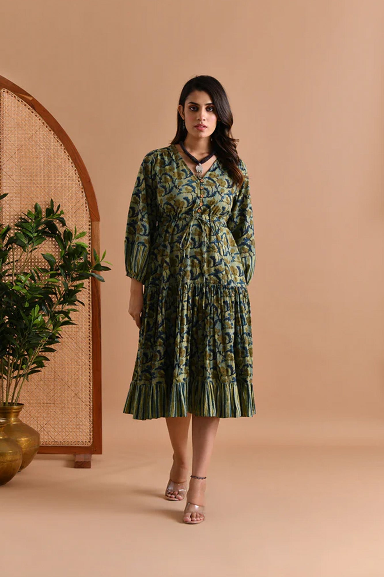 Dress Women Chandini String Frilled