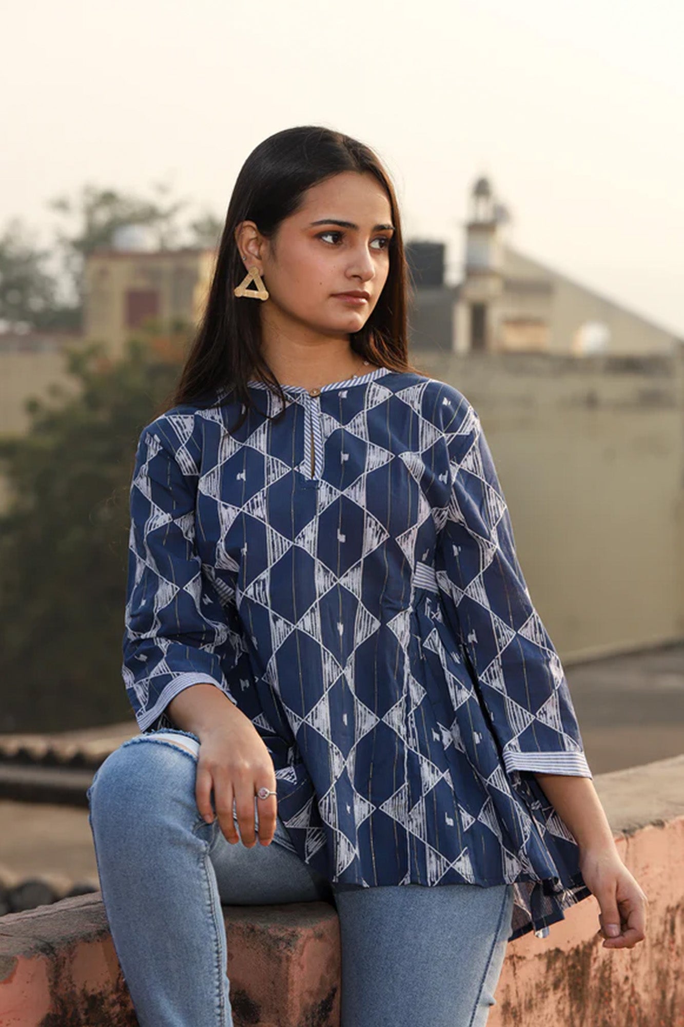 Top Women Neela Bhopali Blue