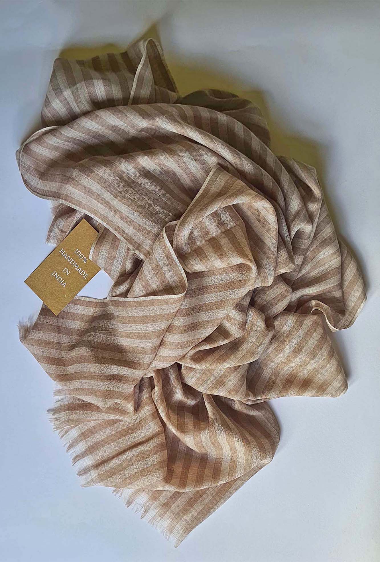 Pashmina Brown Striped