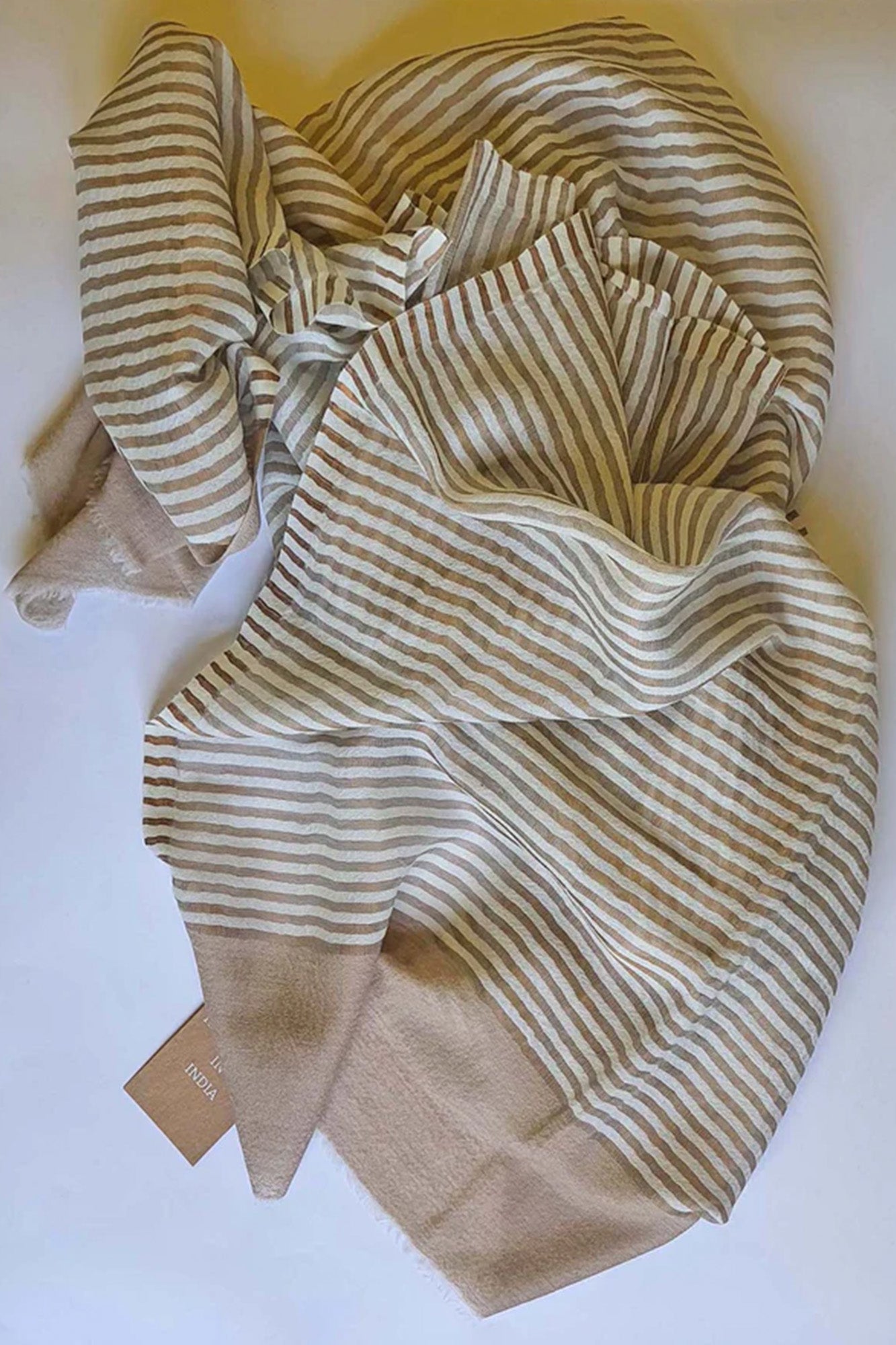Pashmina Striped Gold Zari